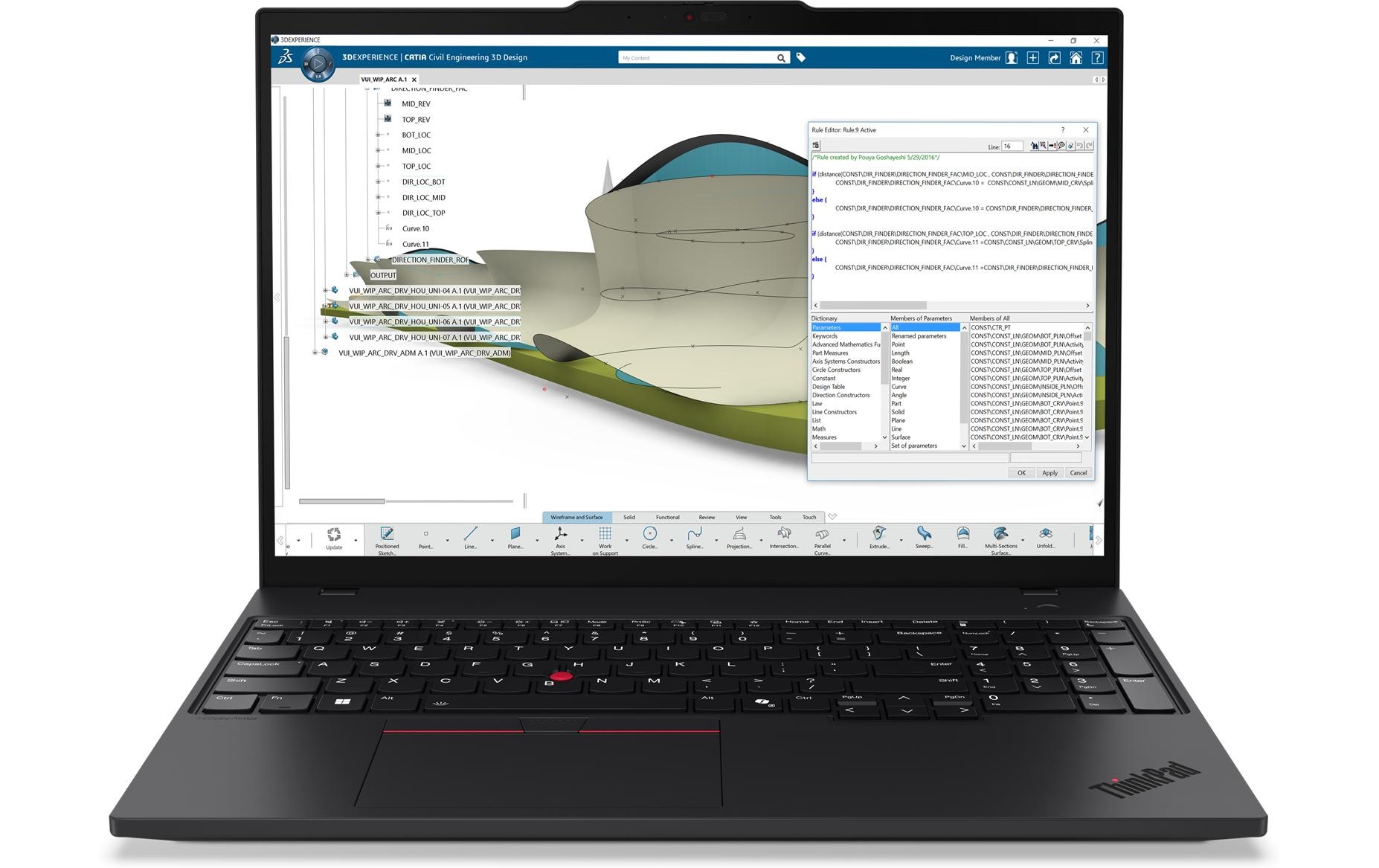 Image of Lenovo Notebook "ThinkPad P16s Gen 4 (AMD) Copilot+ PC" / 16 ″ AMD Ryzen™ AI 7 2.000 GB SSD