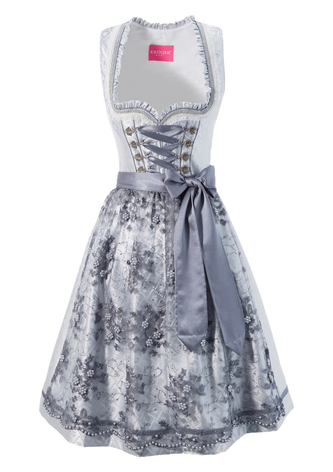 Dirndl midi mit Zipp vorne