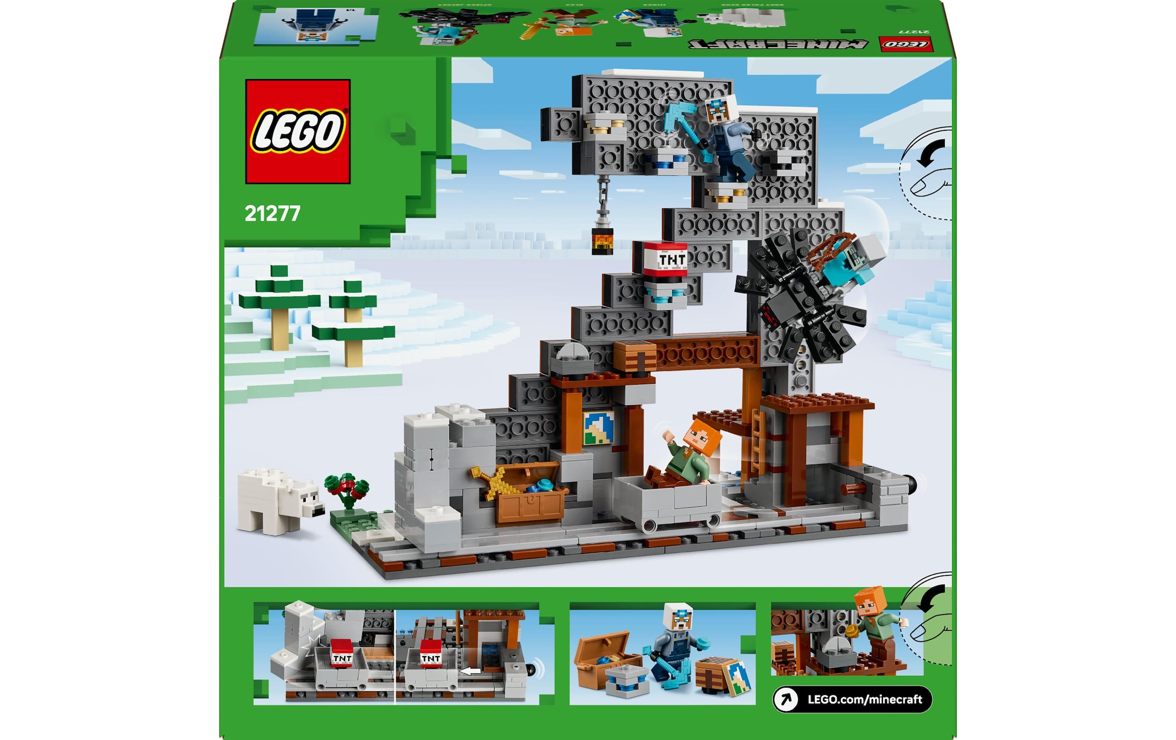LEGO® Spielbausteine »Minecraft Die Spitzhackenmine 21277«