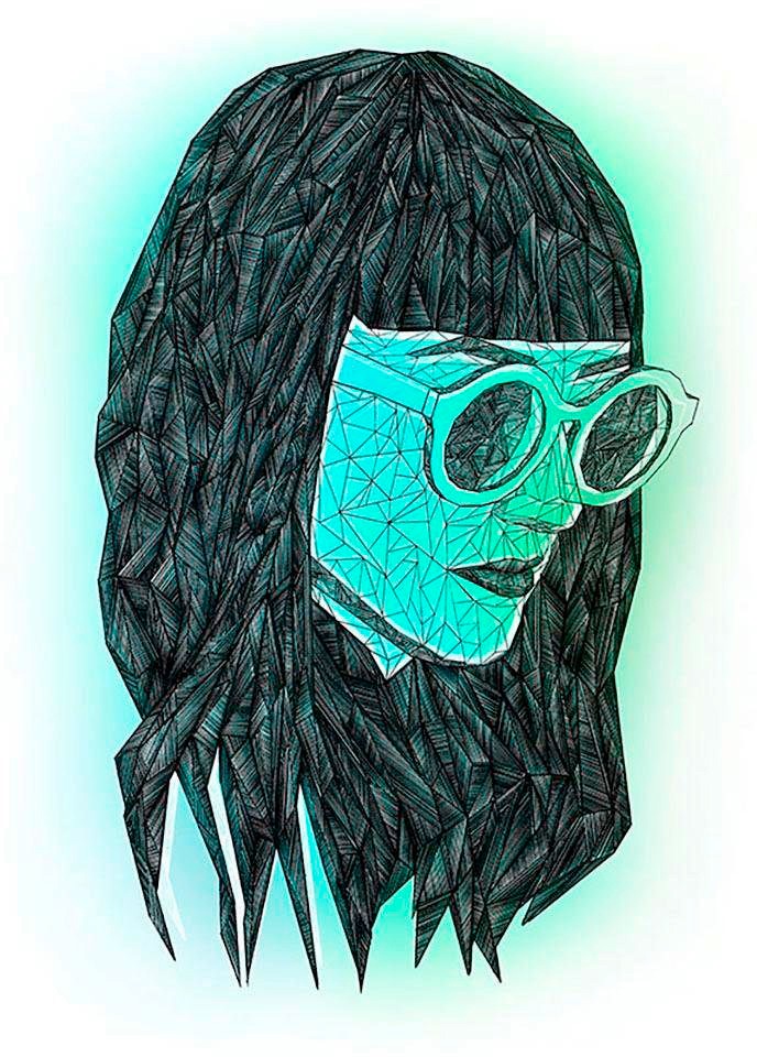 Image of Komar Poster »Grid Green«, Porträts, Höhe: 70cm bei Ackermann Versand Schweiz