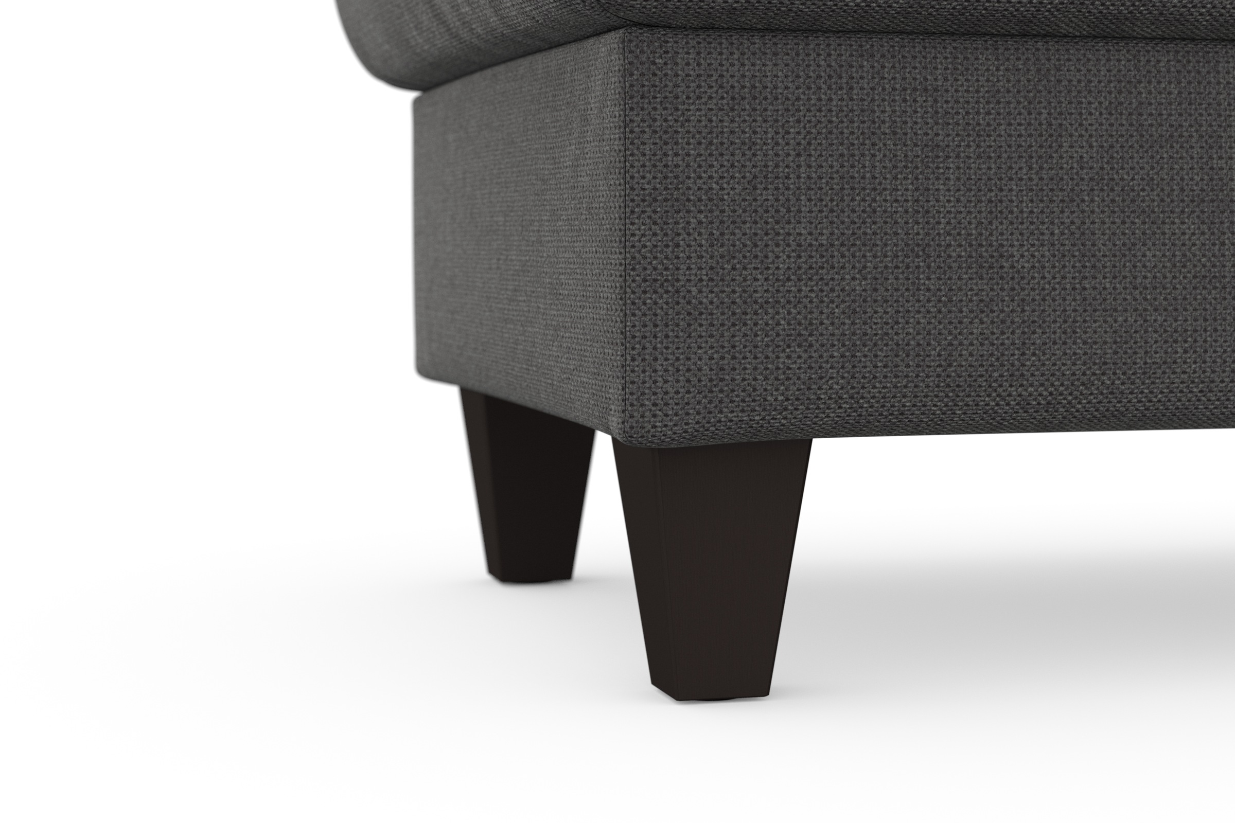 sit&more Tabouret de rangement »Farö« mit Stauraum und Federkern und wengefarbenen Füssen