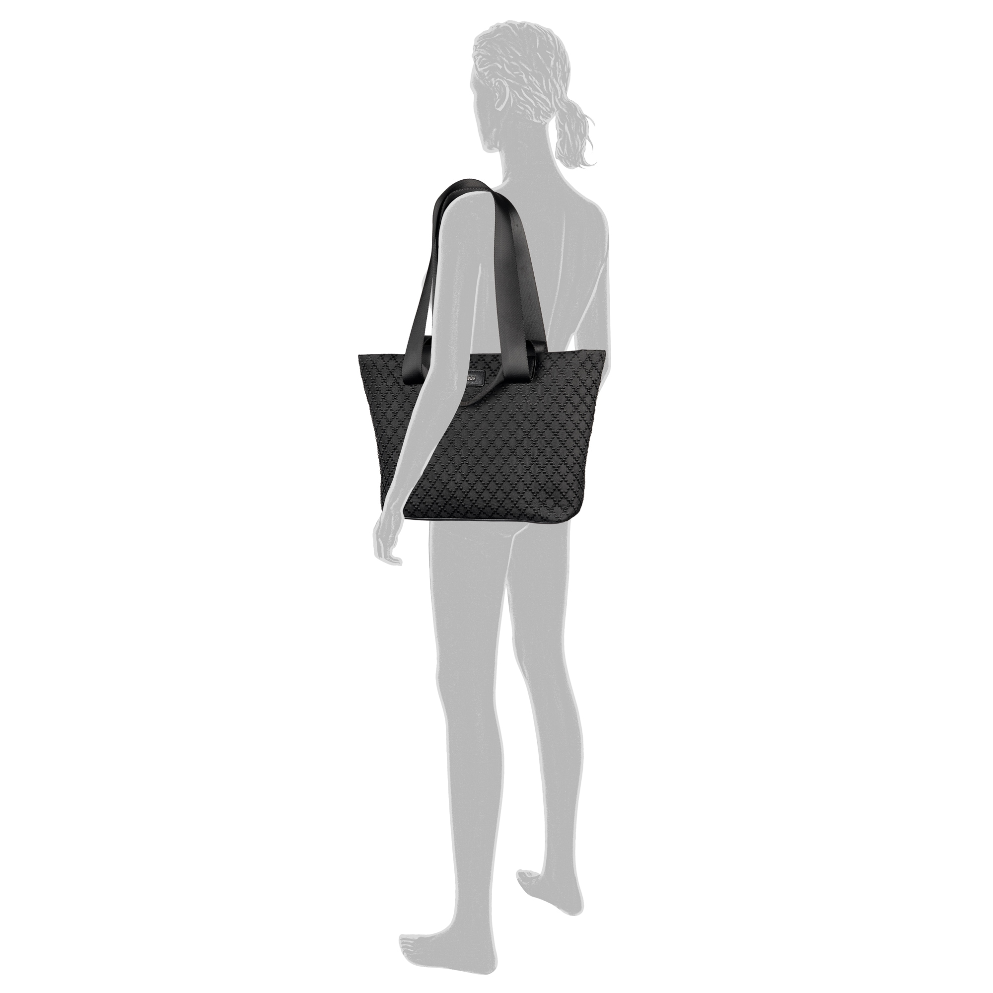 Gabor Shopper »Helmea« Damen Handtasche, Schultertasche mit modischem Muster