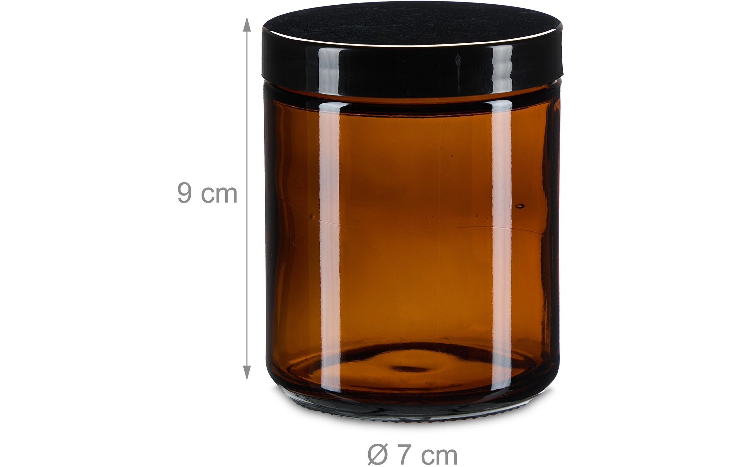 relaxdays Vorratsglas »Salbentiegel 240 ml, 12 Stück«, (12 tlg.)