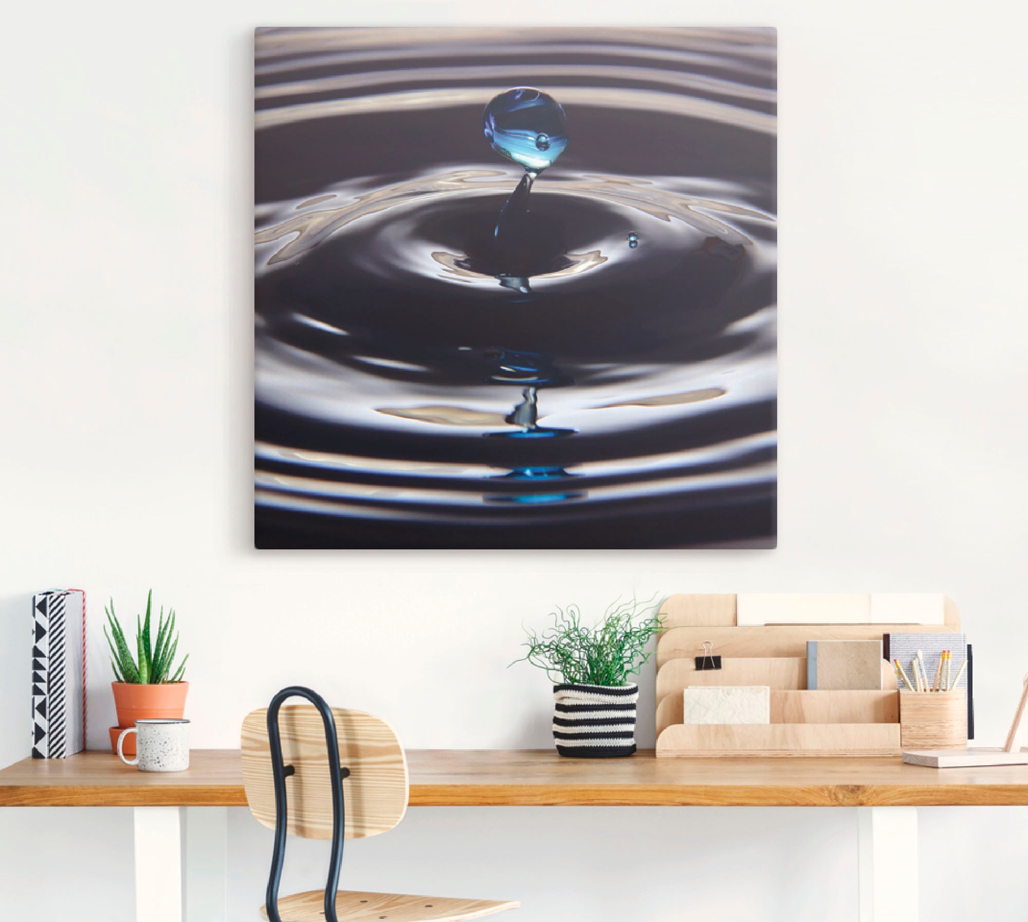 Artland Leinwandbild »Verlorener Tropfen« Zen 1 Stk. tlg. auf Keilrahmen gespannt