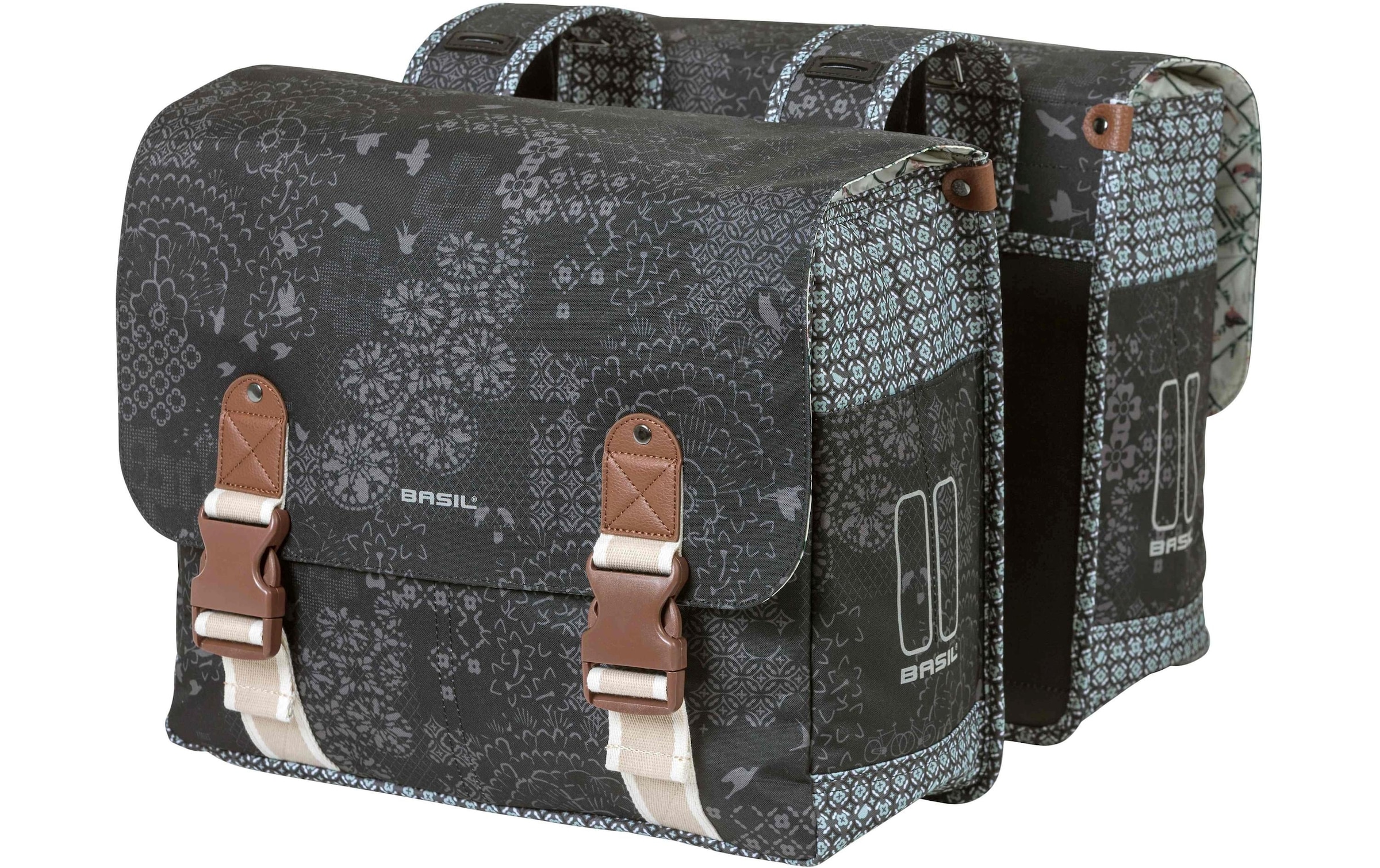 Basil Gepäckträgertasche »BASIL BOHEME DOUBLE BAG, schwarz«