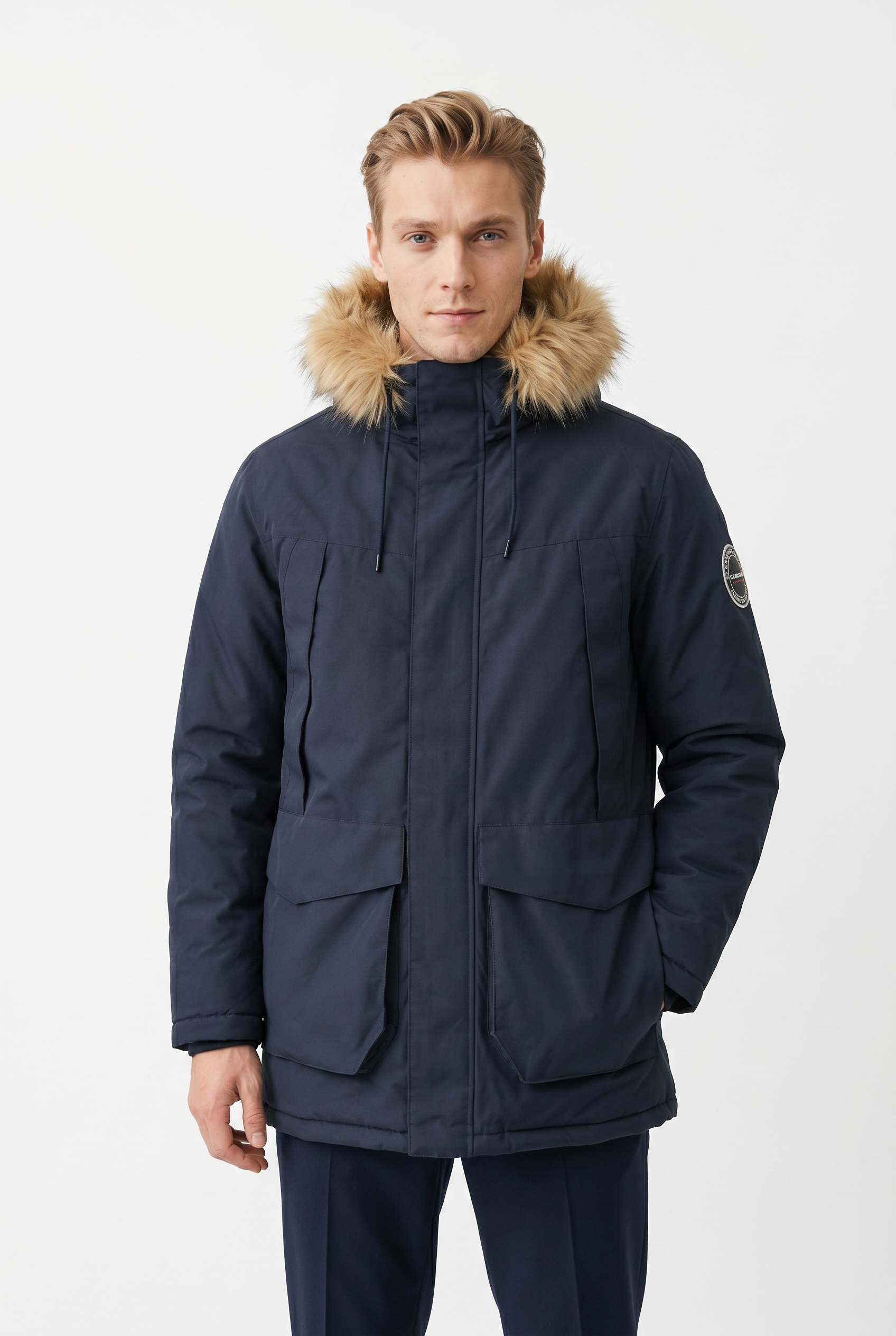 Jack & Jones PlusSize Parka »JJCAMP FAUX FUR PARKA PLS« avec capuche