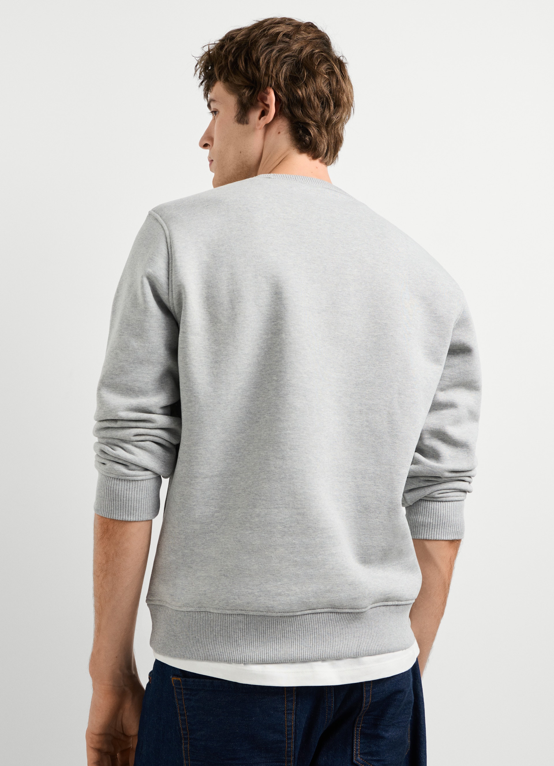 Pepe Jeans Sweat-shirt »JEFFERSON CREW«, avec broderie de logo, mélange de coton
