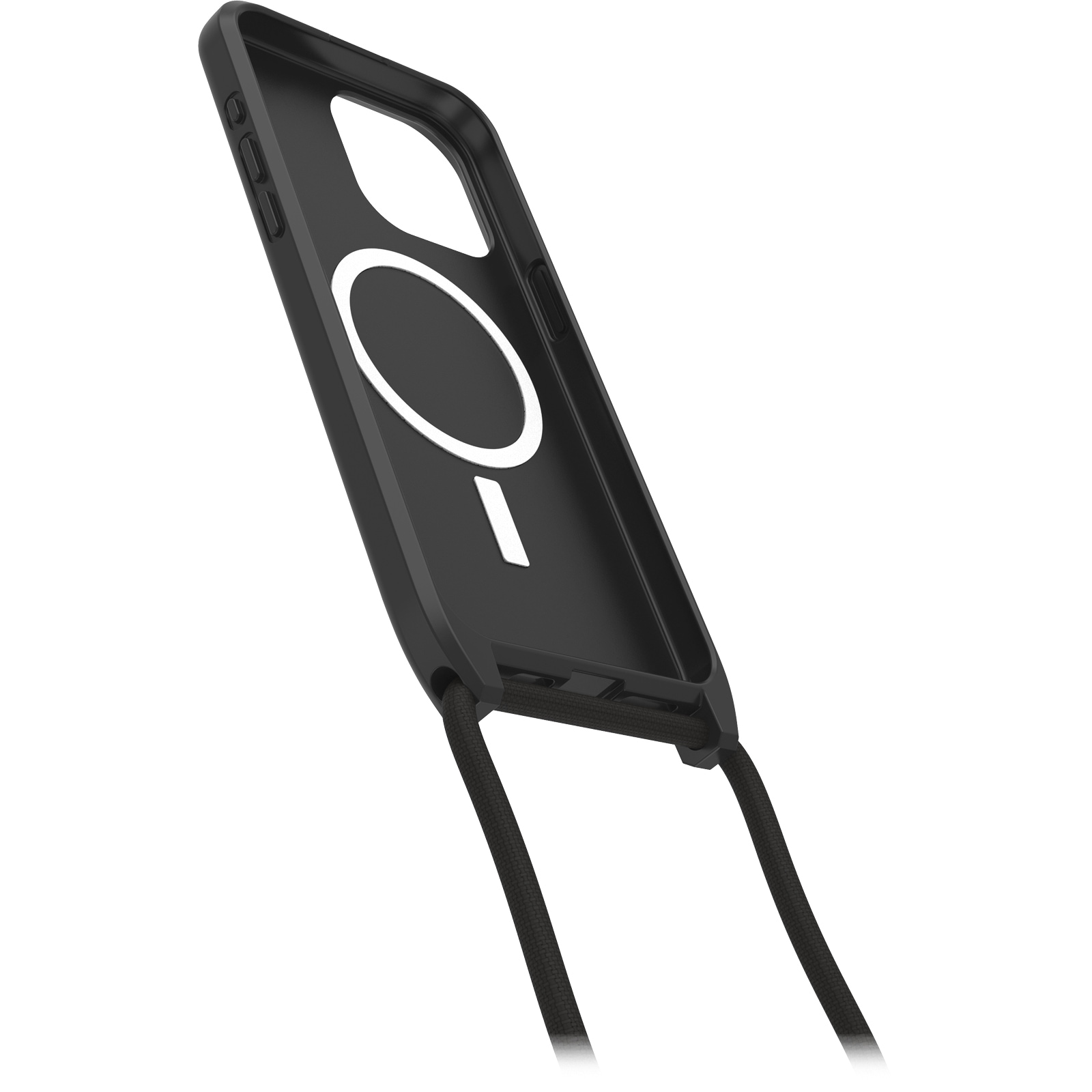 Otterbox Case zum Umhängen »React Necklace Hülle für MagSafe für Apple iPhone 15 Pro Max«, Apple iPhone 15 Pro Max, ultraschlanke, schützende Hülle mit verstellbarer Handykette