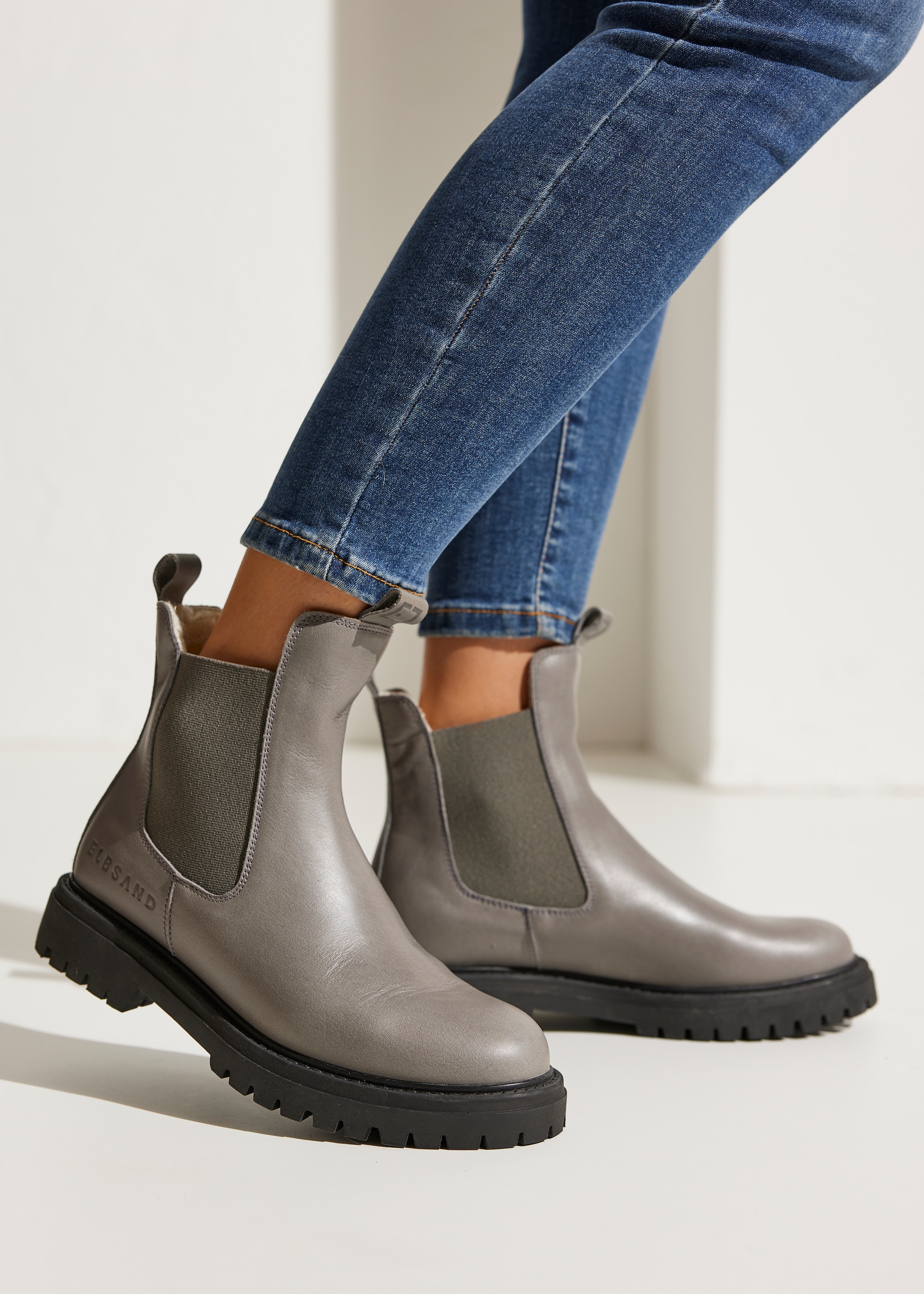 Elbsand Bottines »Chelseaboots, Stiefel, Boots, Winterstiefel, Schlupfstiefel«  aus Leder mit Warmfutter