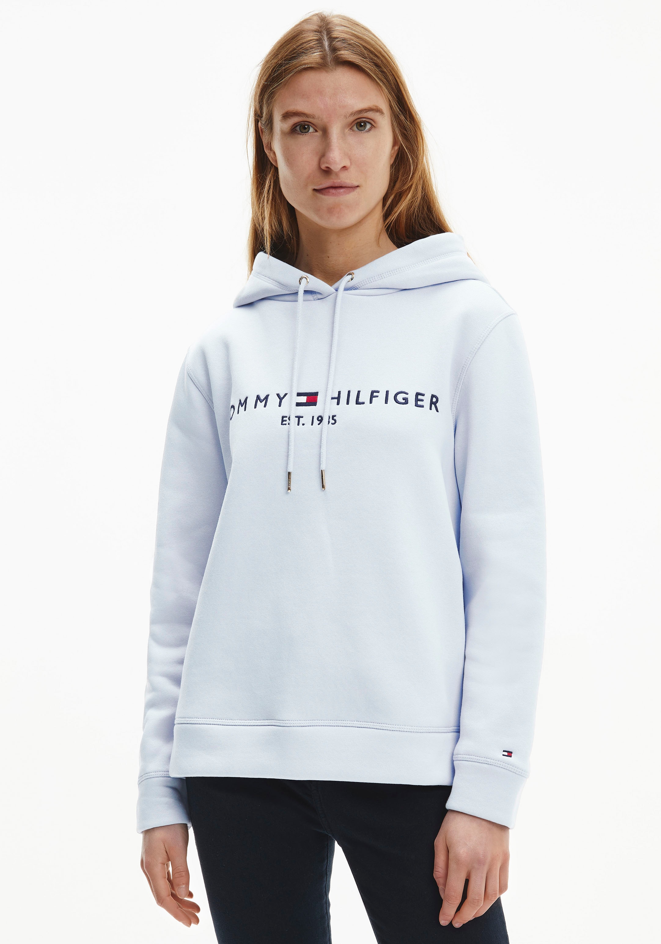 Image of Tommy Hilfiger Kapuzensweatshirt »REGULAR HILFIGER HOODIE«, mit gesticktem Tommy Hilfiger Linear-Logo & Flag bei Ackermann Versand Schweiz