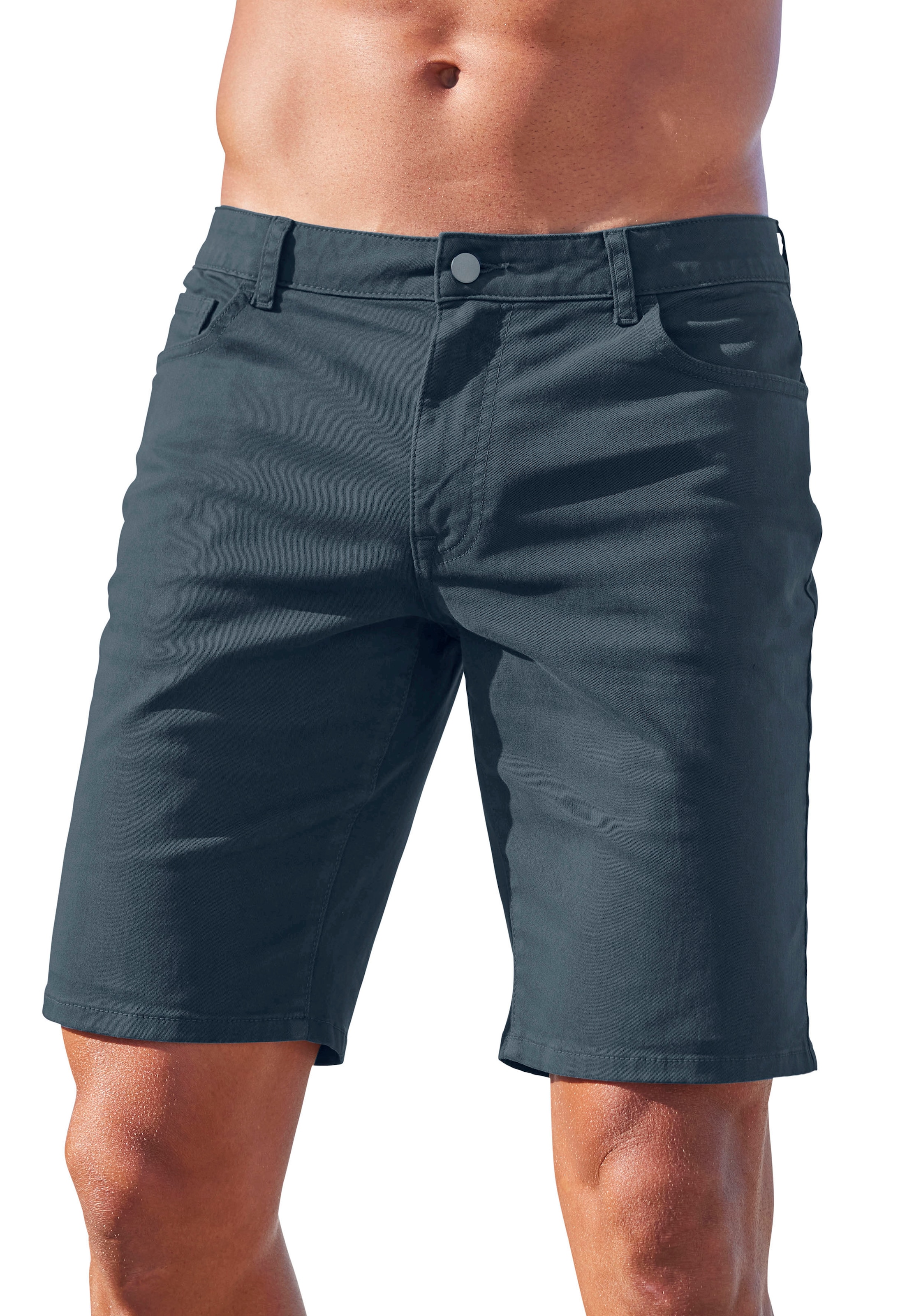 John Devin Chinoshorts »regular-fit«, 5-Pocket Chino-Shorts aus elastischer Baumwoll-Qualität