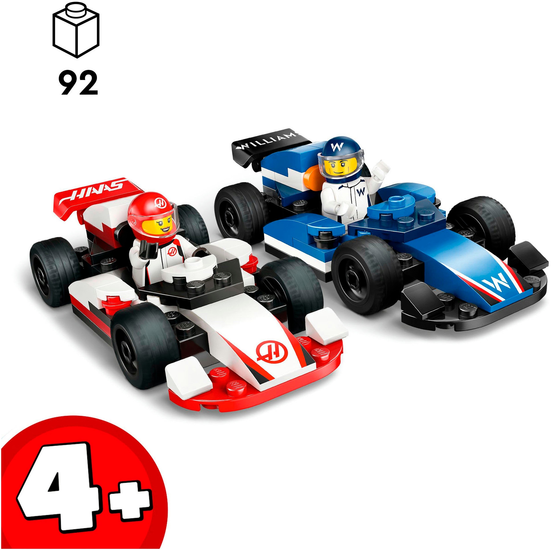 LEGO® Pions de construction »F1® Williams Racing und Haas F1® Rennautos (60464), LEGO City« Made in Europe