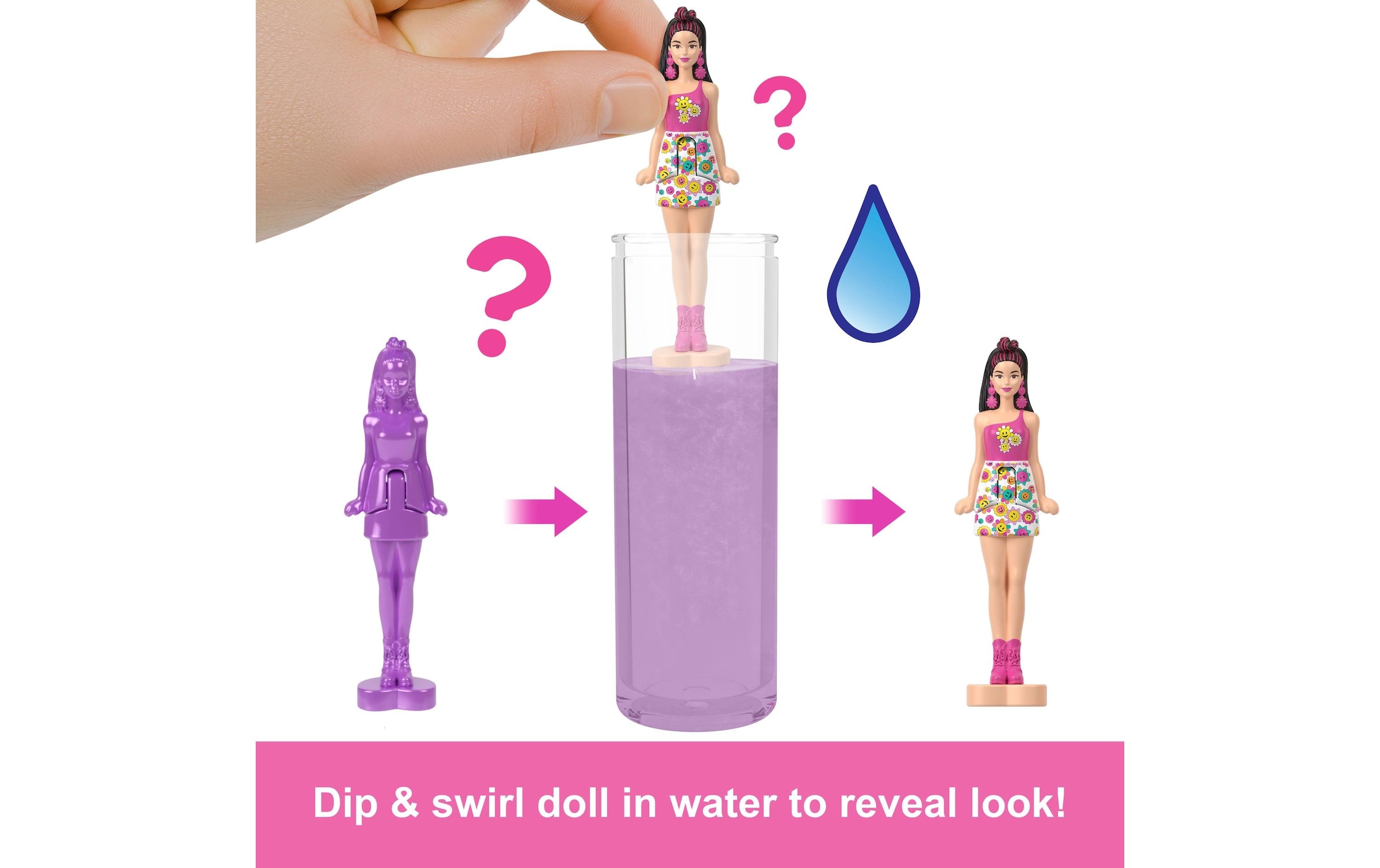 Barbie Anziehpuppe »Mini BarbieLand Color Reveal-Puppen Serie 2 / assortiert«