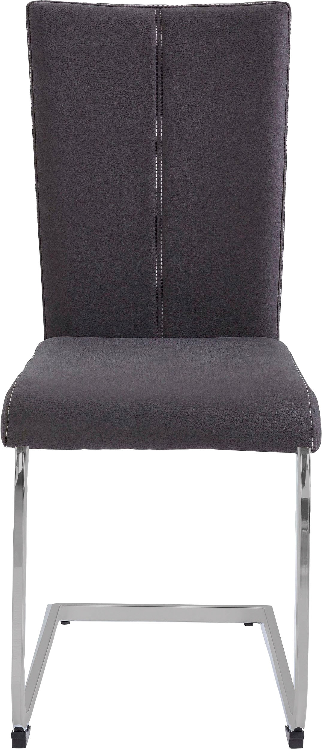 Home affaire Freischwinger »Nils«, (Set), 2 St., Luxus-Microfaser Lederoptik, Stuhl belastbar bis 120 Kg, Gestell Metall im Chrom-Look oder Schwarz
