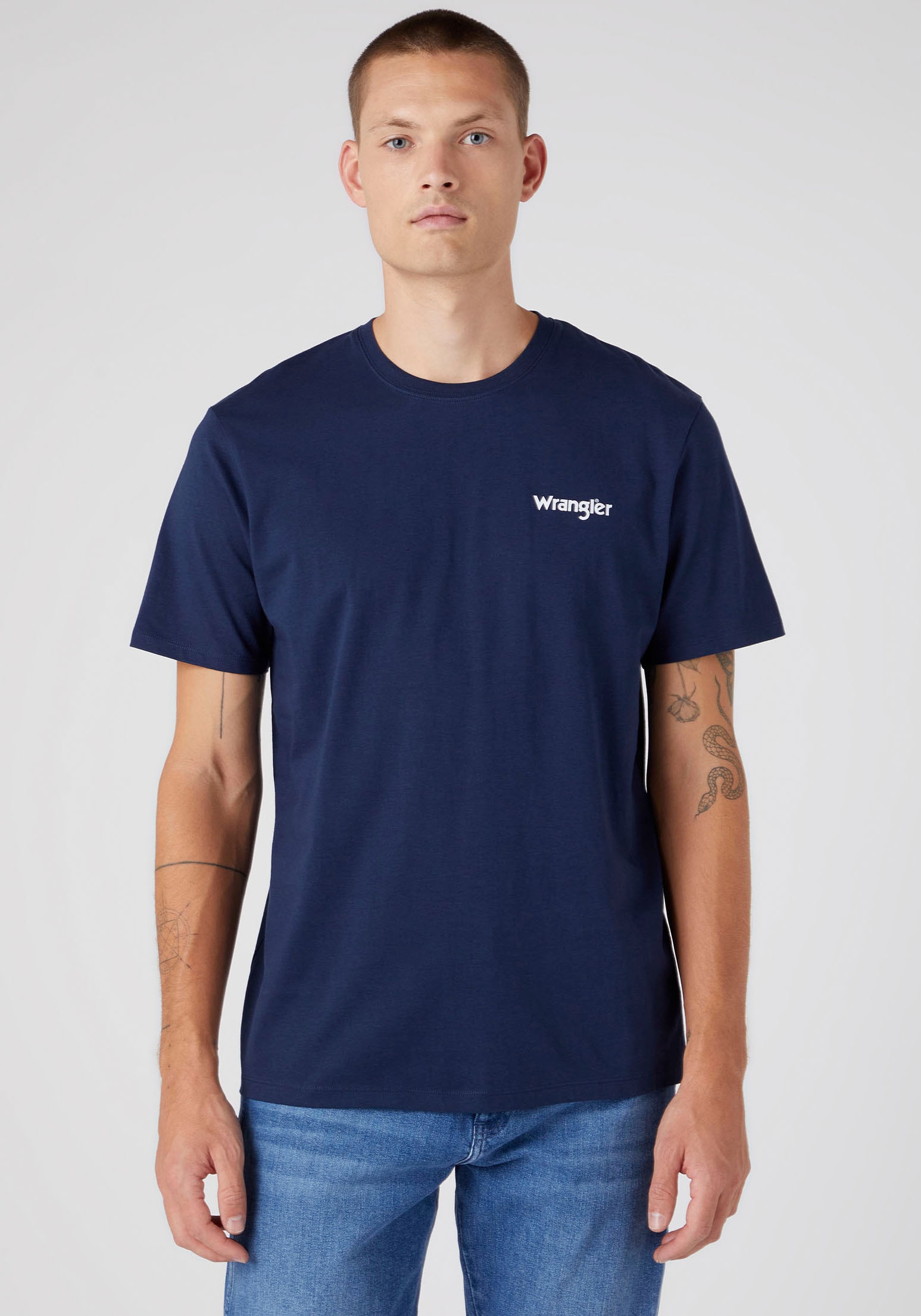 Wrangler T-Shirt »Sign Off«, (Set, 2 tlg., 2er-Pack)
