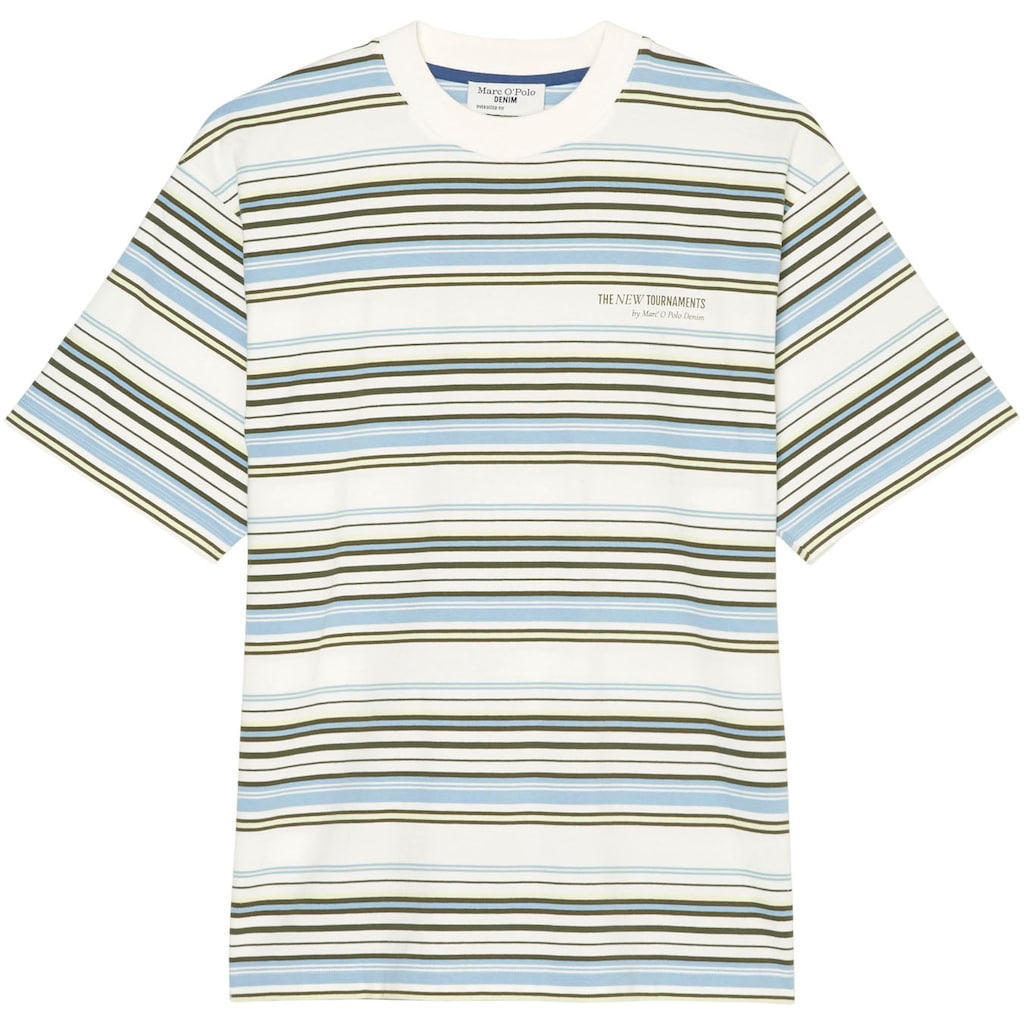 Marc O'Polo DENIM T-Shirt, im besonderen Streifenmuster