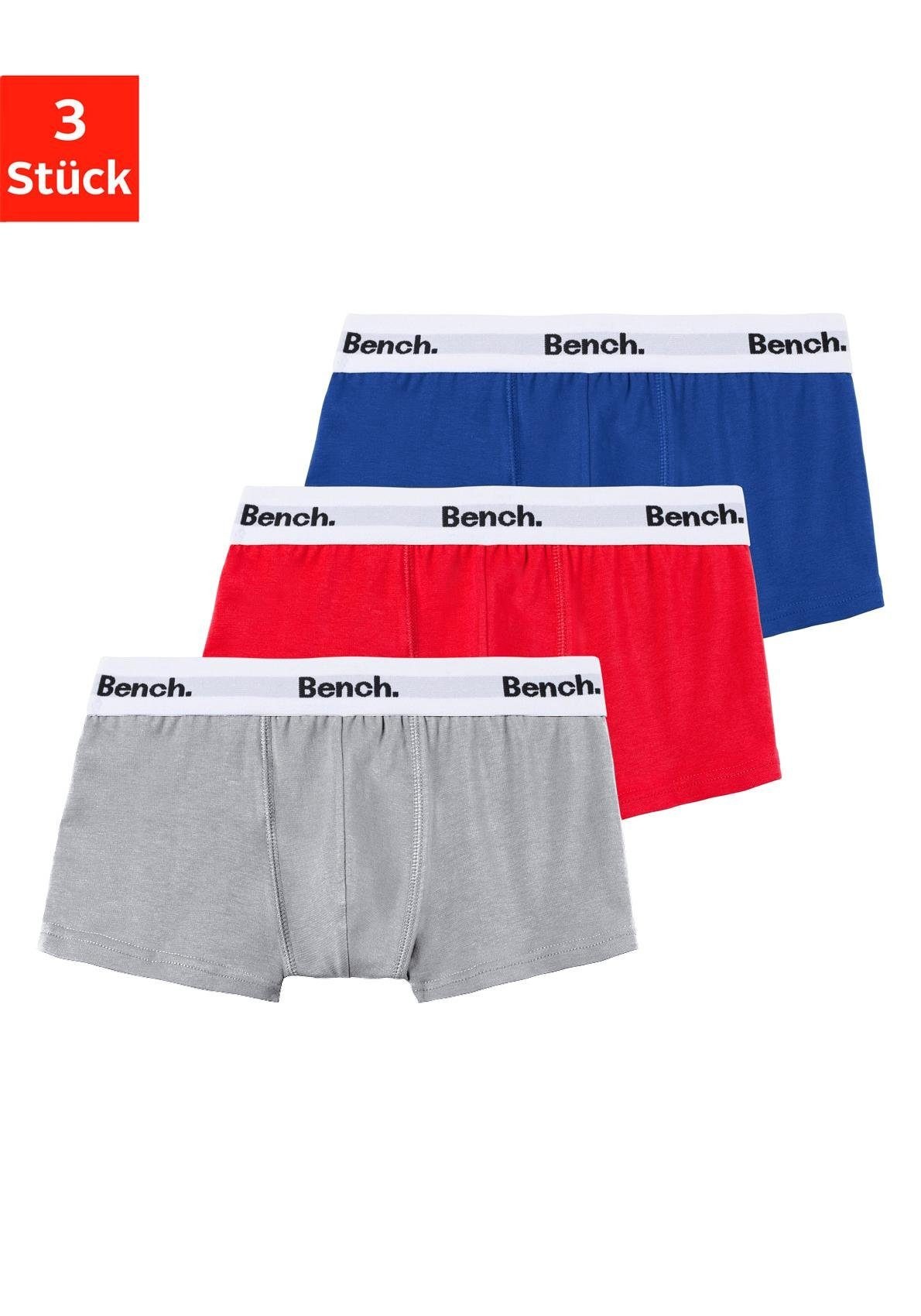 Image of Bench. Boxer "Boxershorts für Jungen" Packung, 3 Stk. mit weissem Bund mit Bench Schriftzug