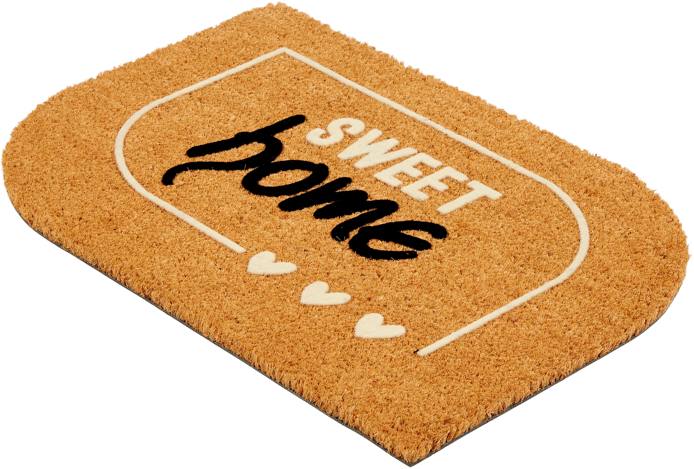 ASTRA Tapis de sol »Coco Design 121« Rectangulaire 14 mm Höhe Coco, paillasson, forme arrondie, antidérapant