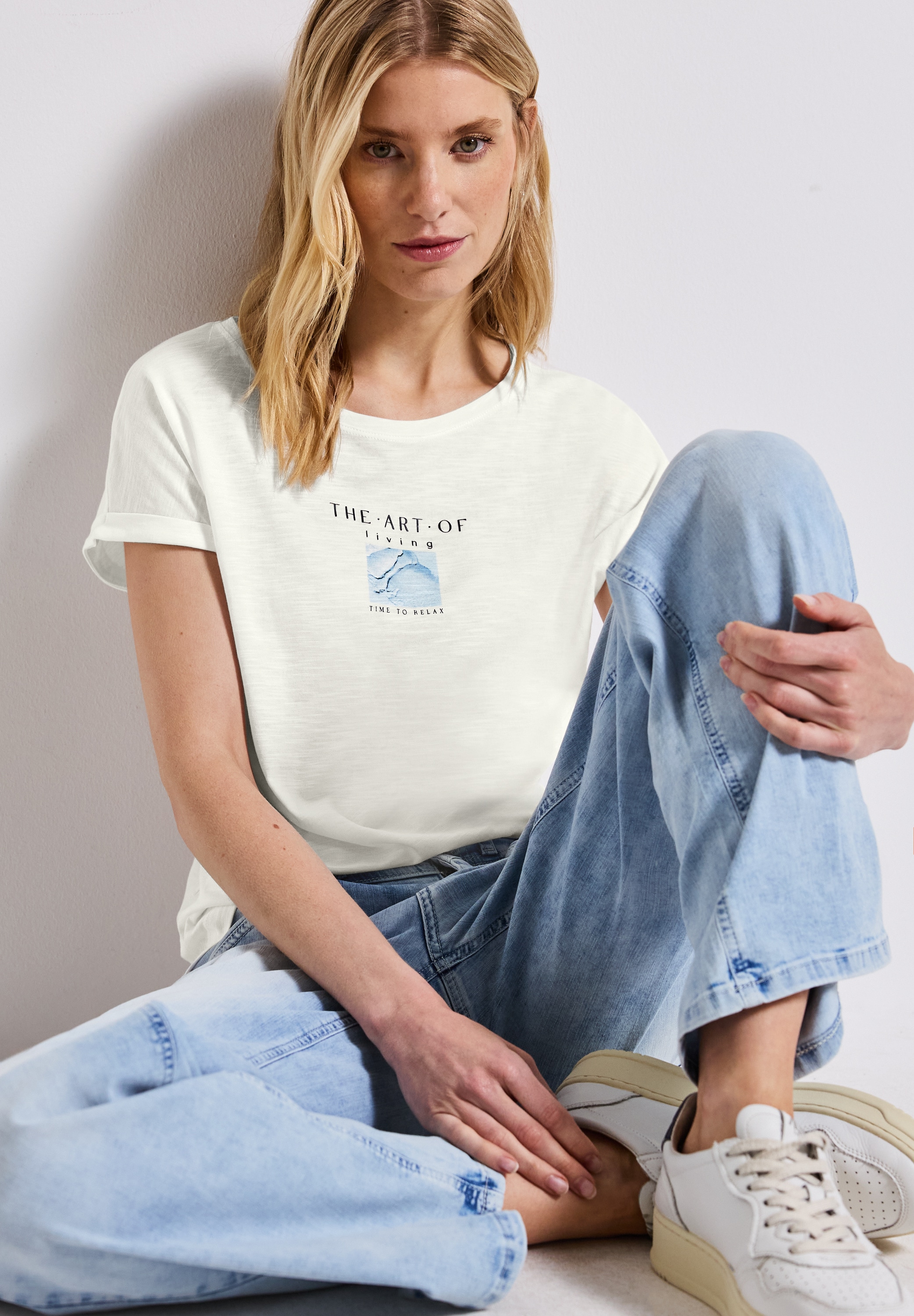 STREET ONE Shirttop, mit Frontprint und Wording Artwork