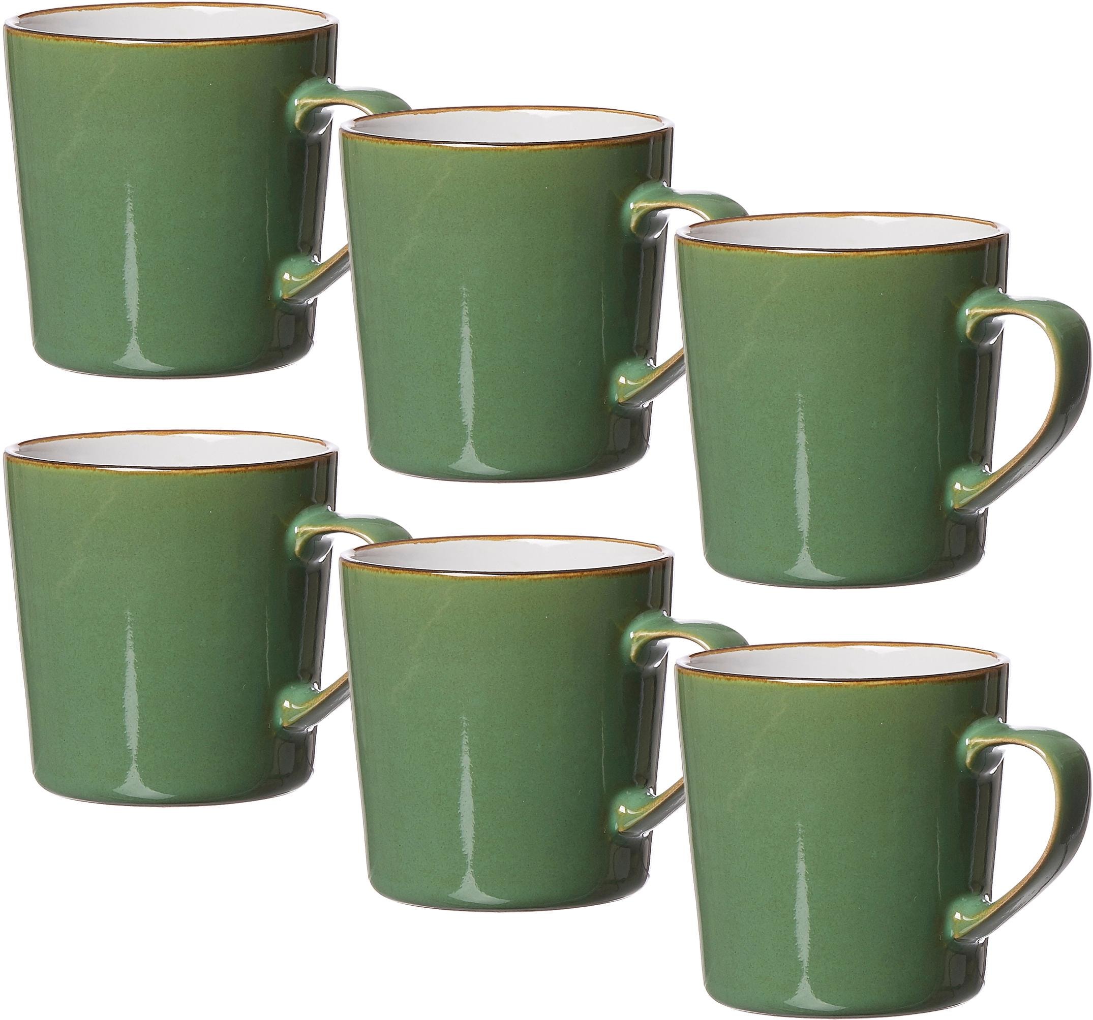 Ritzenhoff & Breker Becher »Kaffeebecher-Set Visby 6tlg, Weiss«, (Set, 6 tlg., Das Set besteht aus 6 Kaffeebechern), 6-teilig