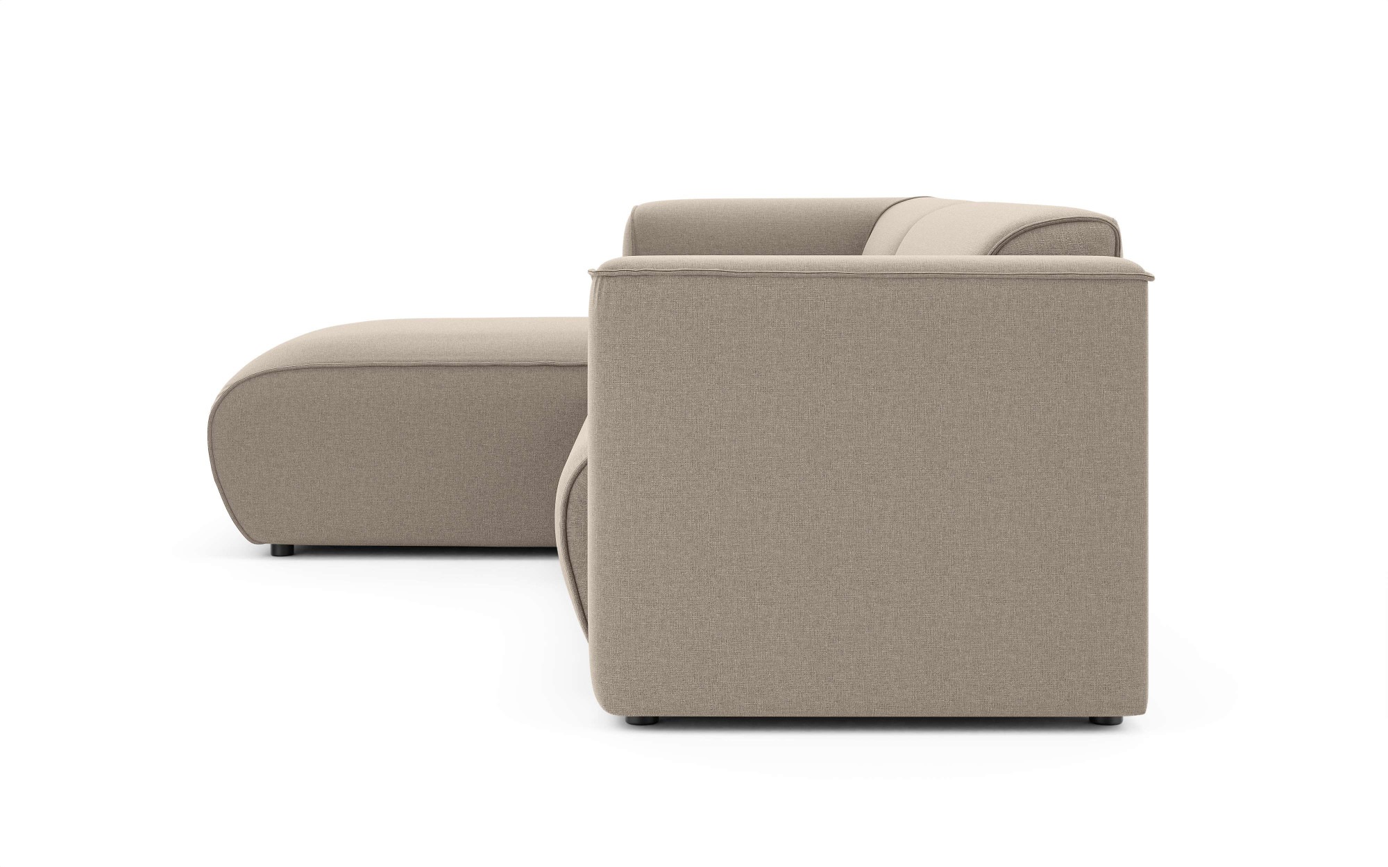 Home affaire Ecksofa »MERID L-Form (257 cm), zeitlos & stilvolles Design,« Aufwendig gepolstert, in Cord, Chenille und Struktur