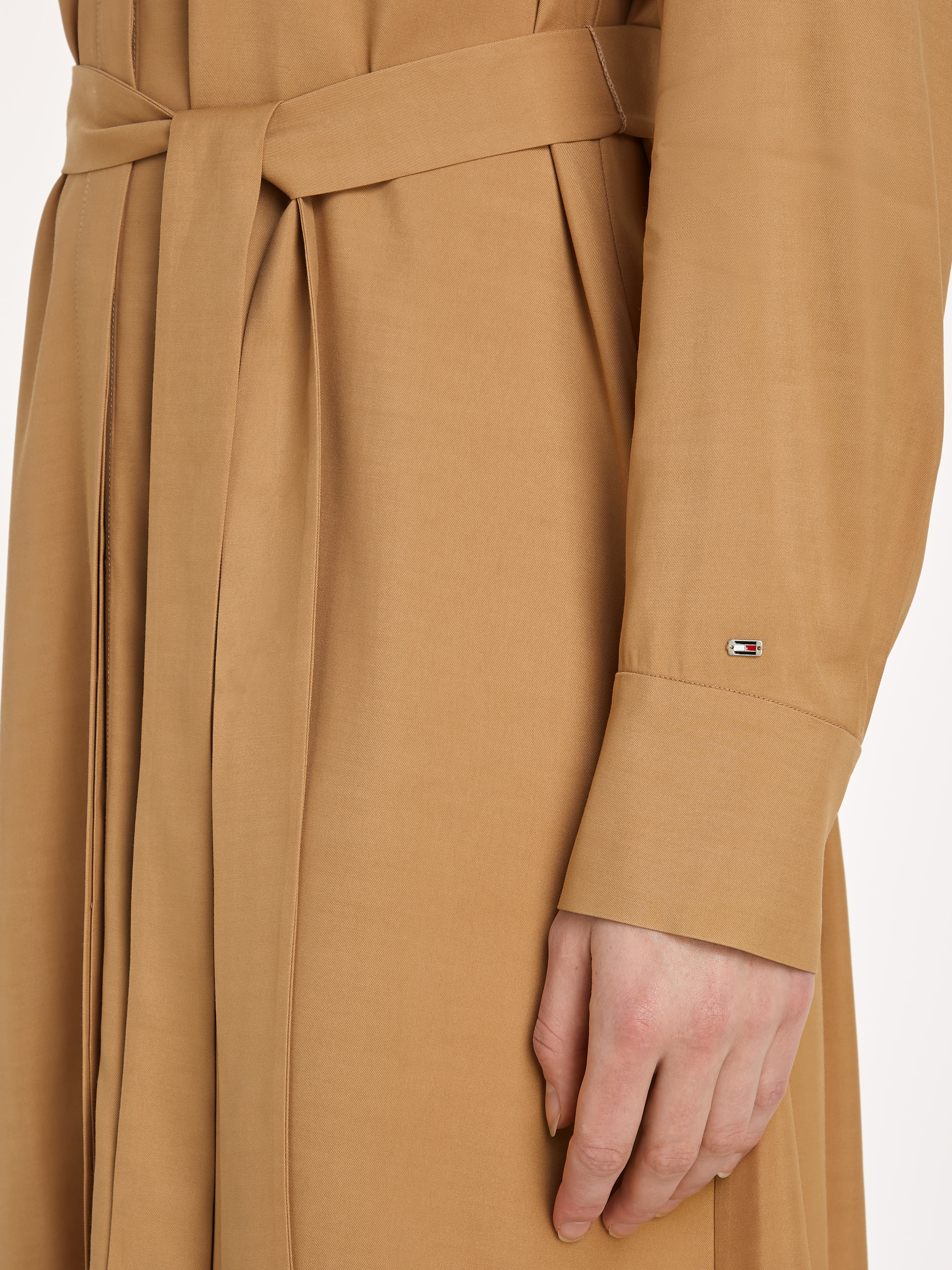 Tommy Hilfiger Hemdblusenkleid »FLUID VISCOSE SHIRT DRESS«, fliessende Viskose Qualität