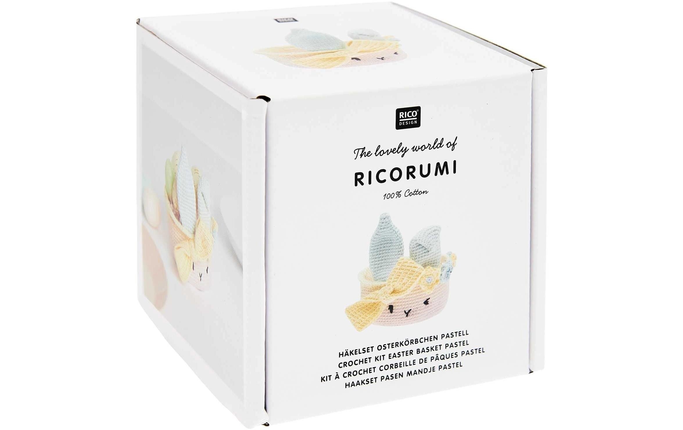 Rico-Design Verlag Set créatif »Häkeln Ricorumi Osterkörbchen, Pastell«