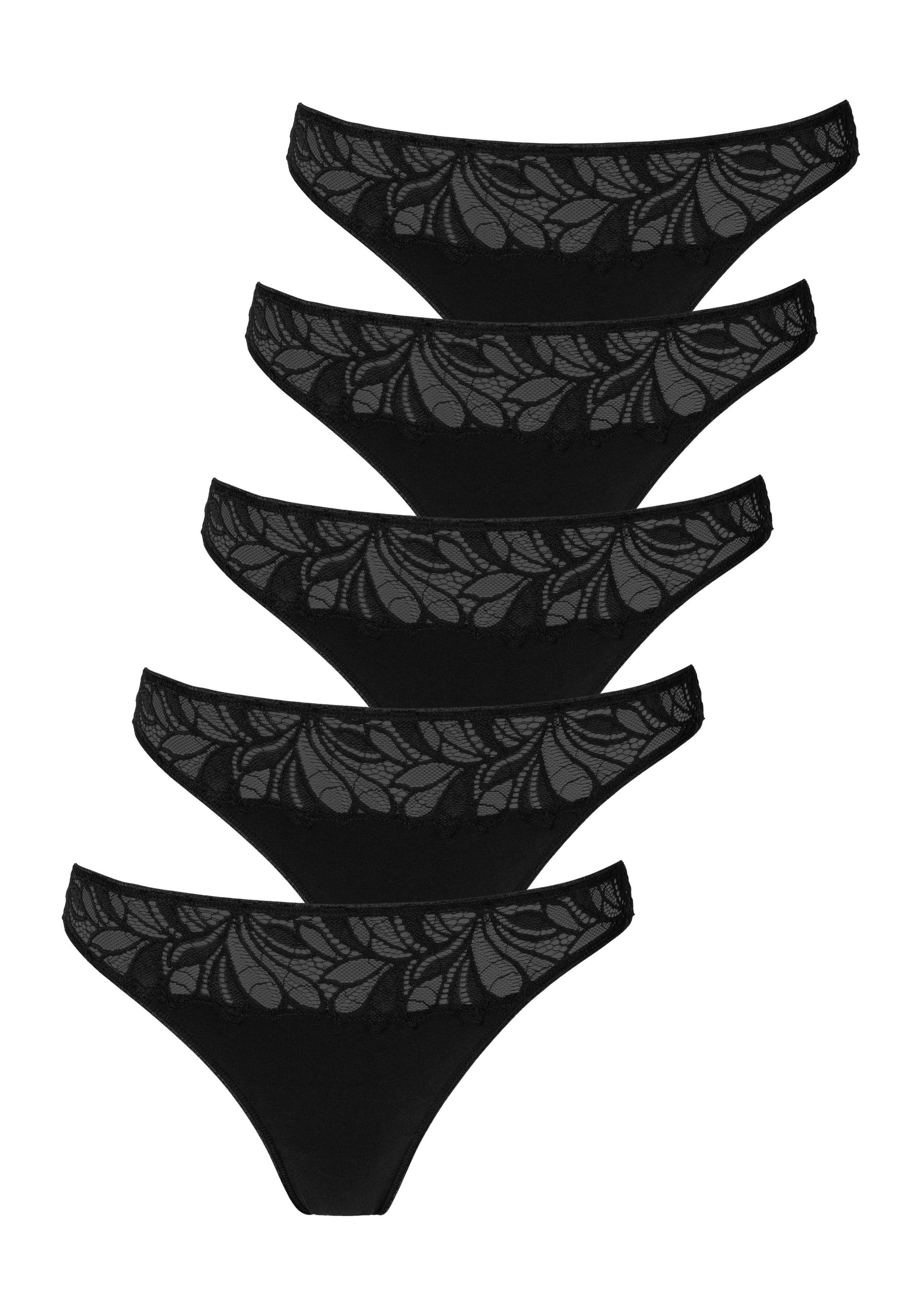 Image of Vivance String, (Packung, 5 St., 5er-Pack), mit floraler Spitze vorn bei Ackermann Versand Schweiz