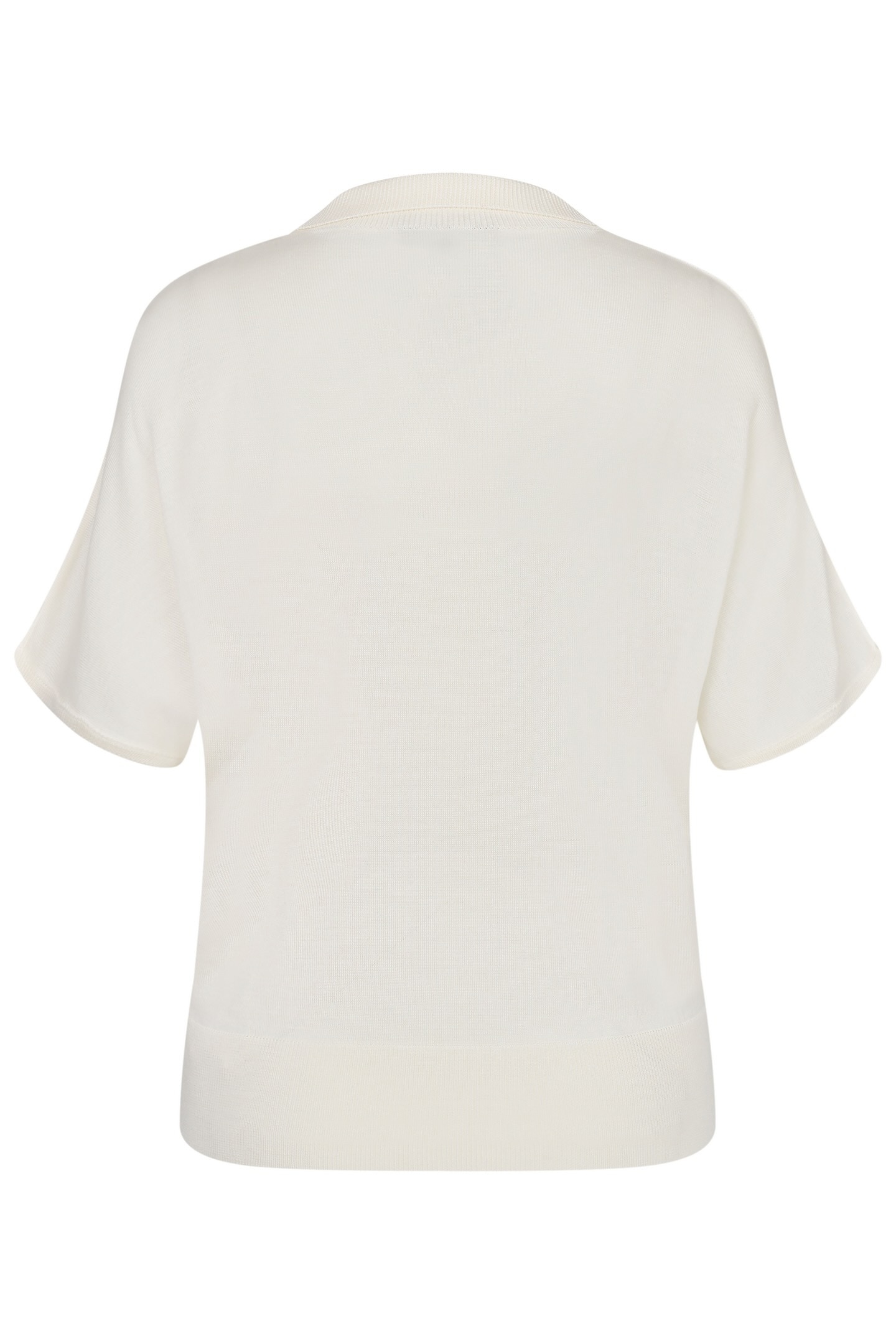 bugatti Rundhalspullover , mit kurzen Ärmeln
