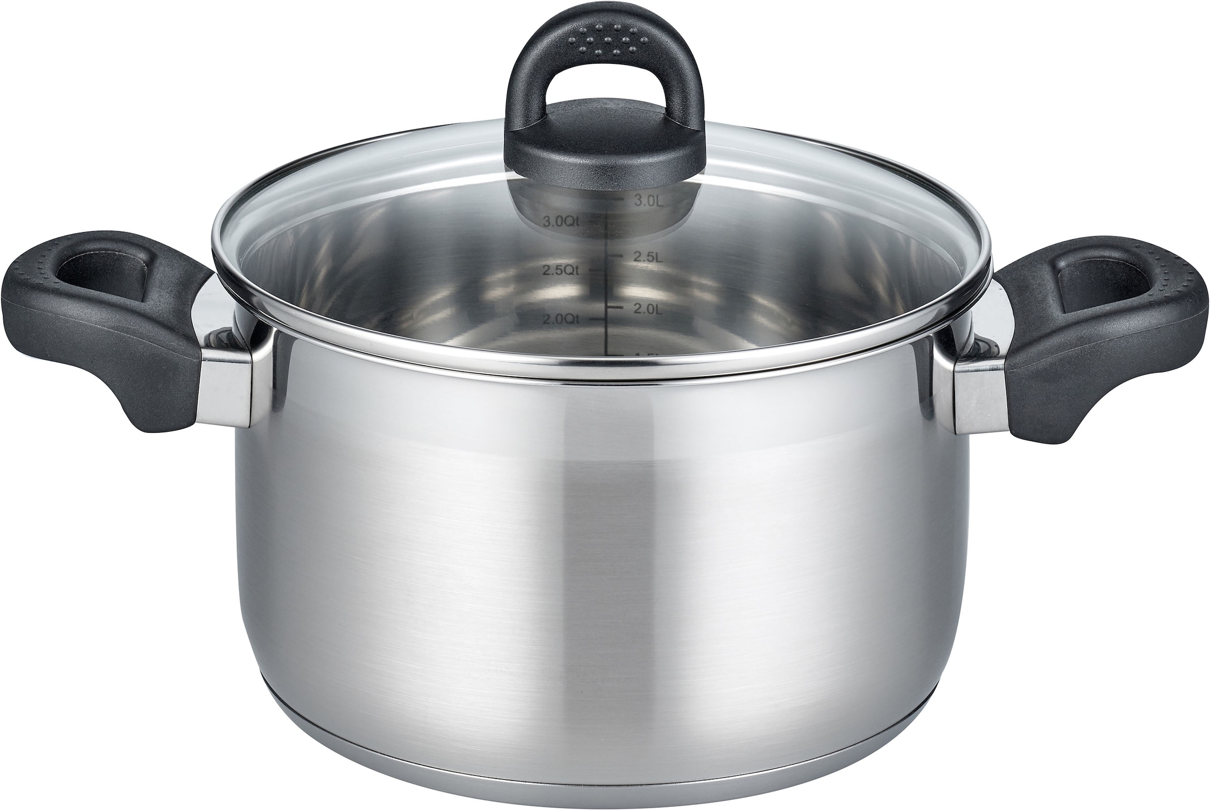 Elo Basic Set de casseroles »Turmalin« Ensemble, je 1 Fleischtopf Ø 16/20/24 cm, 1x Stielkasserolle Ø 16 cm, 7 cuis tlg. Acier inoxydable 18/10