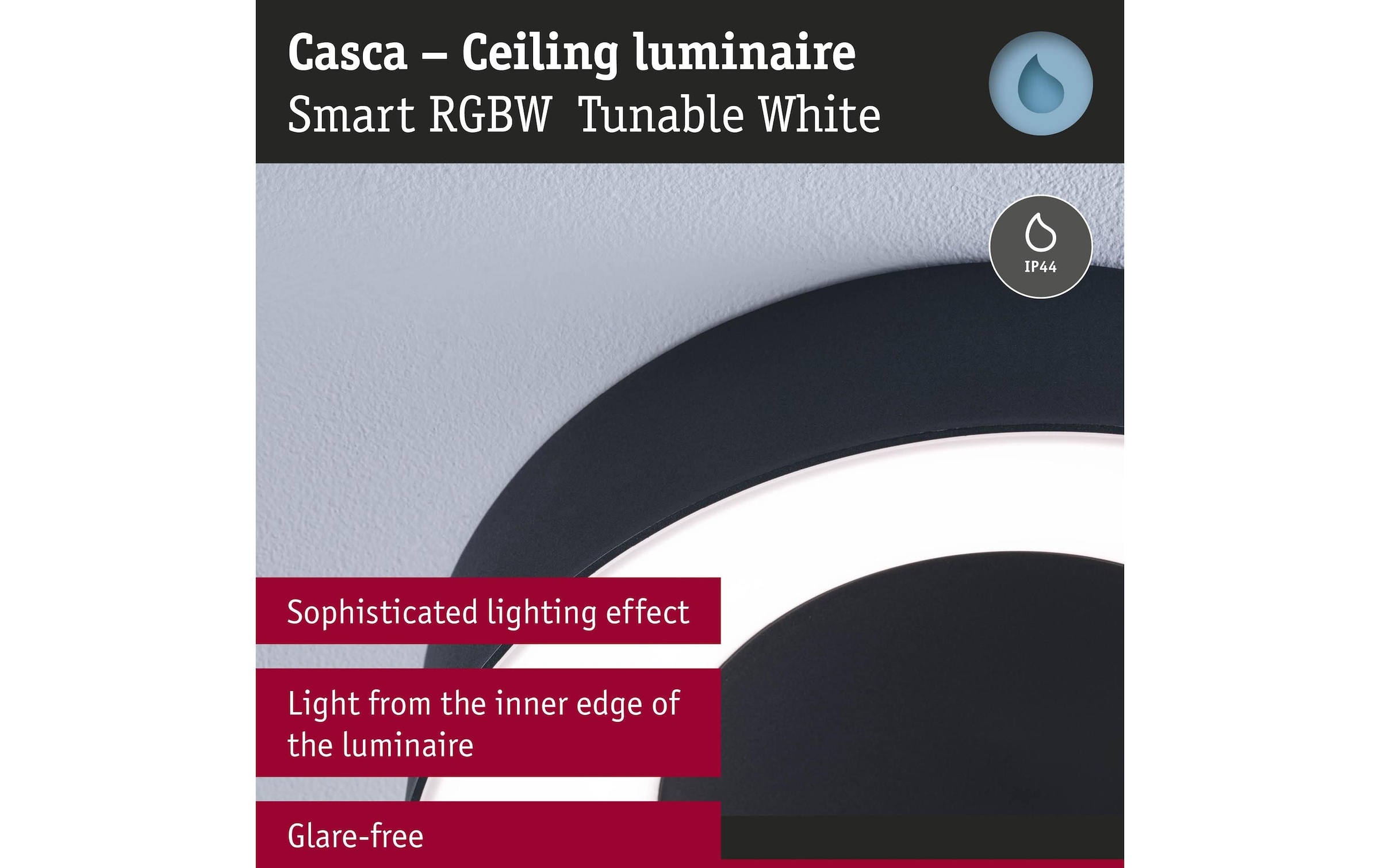 Paulmann Deckenleuchte »Casca« LED-Modul 1 Stk. Tageslichtweiss dimmbar