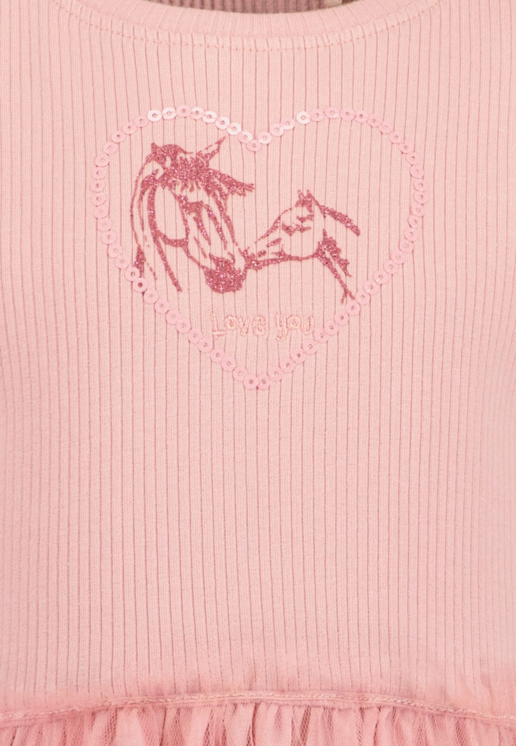 Blue Seven Robe en jersey mit aufgesetztem Tüll-Rock