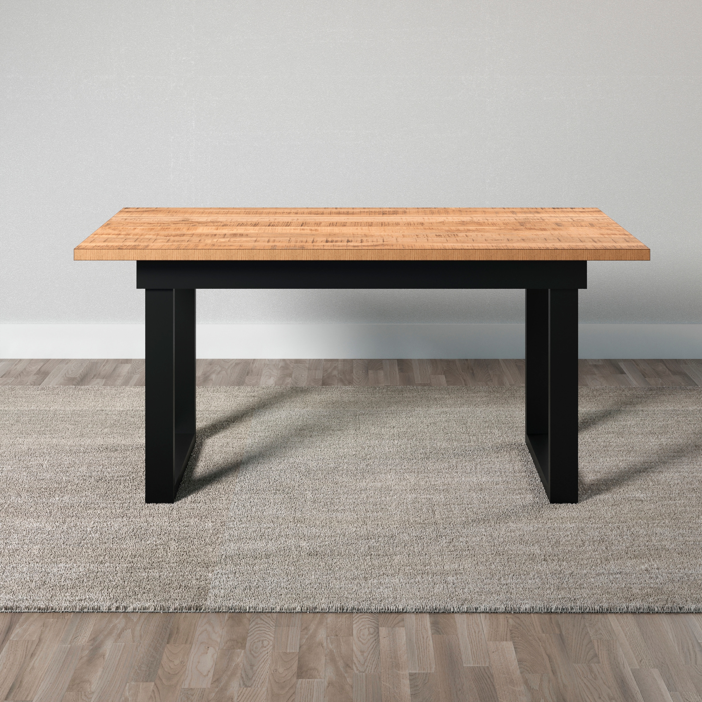 Image of Home affaire Esstisch "Elda" 1 Stk. tlg. Esstisch mit 32 mm Tischplatte und Metallfüssen – (B/T/H) 160/90/76 cm