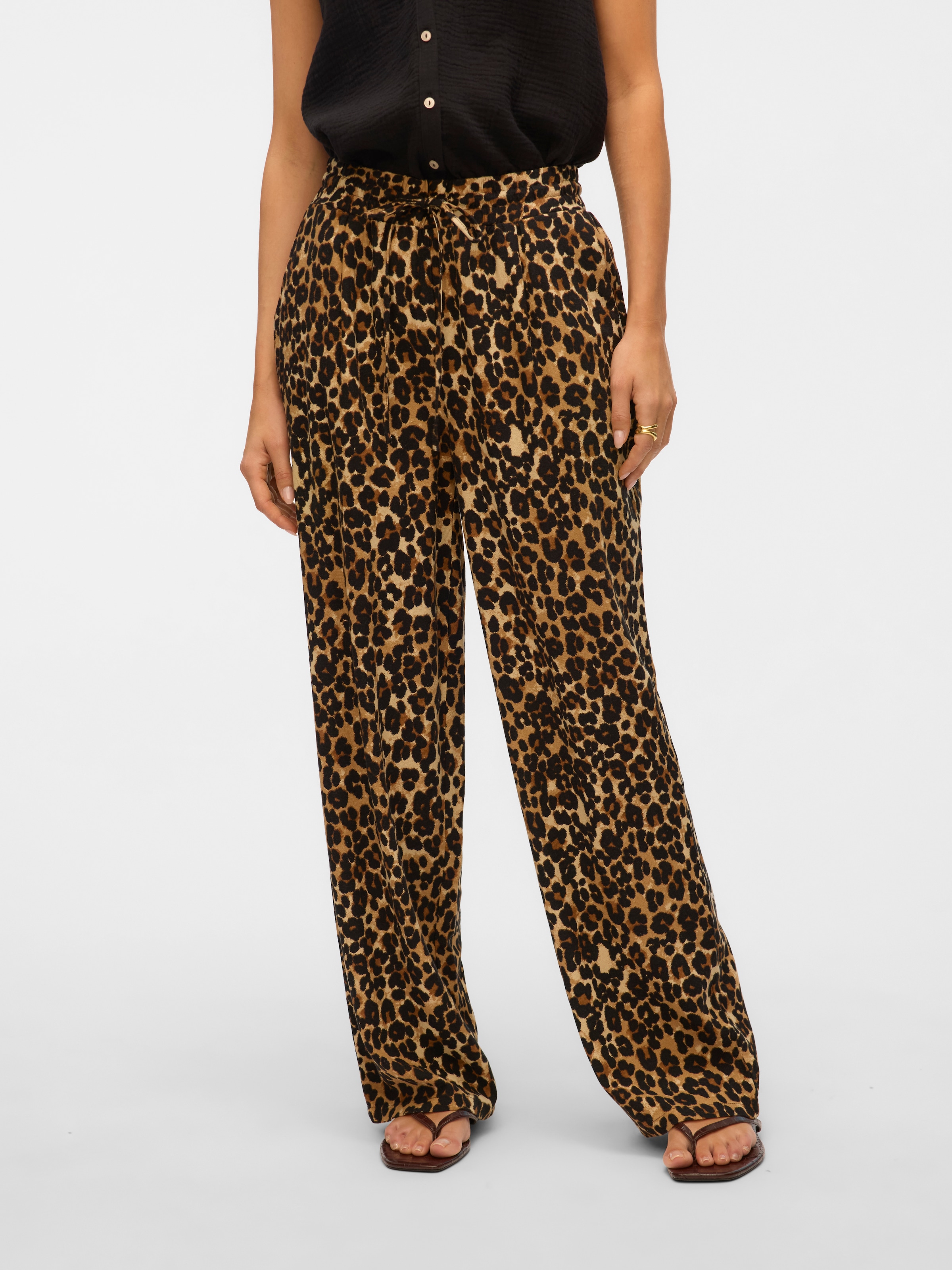 Vero Moda Schlupfhose »VMJESMILO WIDE PANTS GA NOOS«, mit Leinen