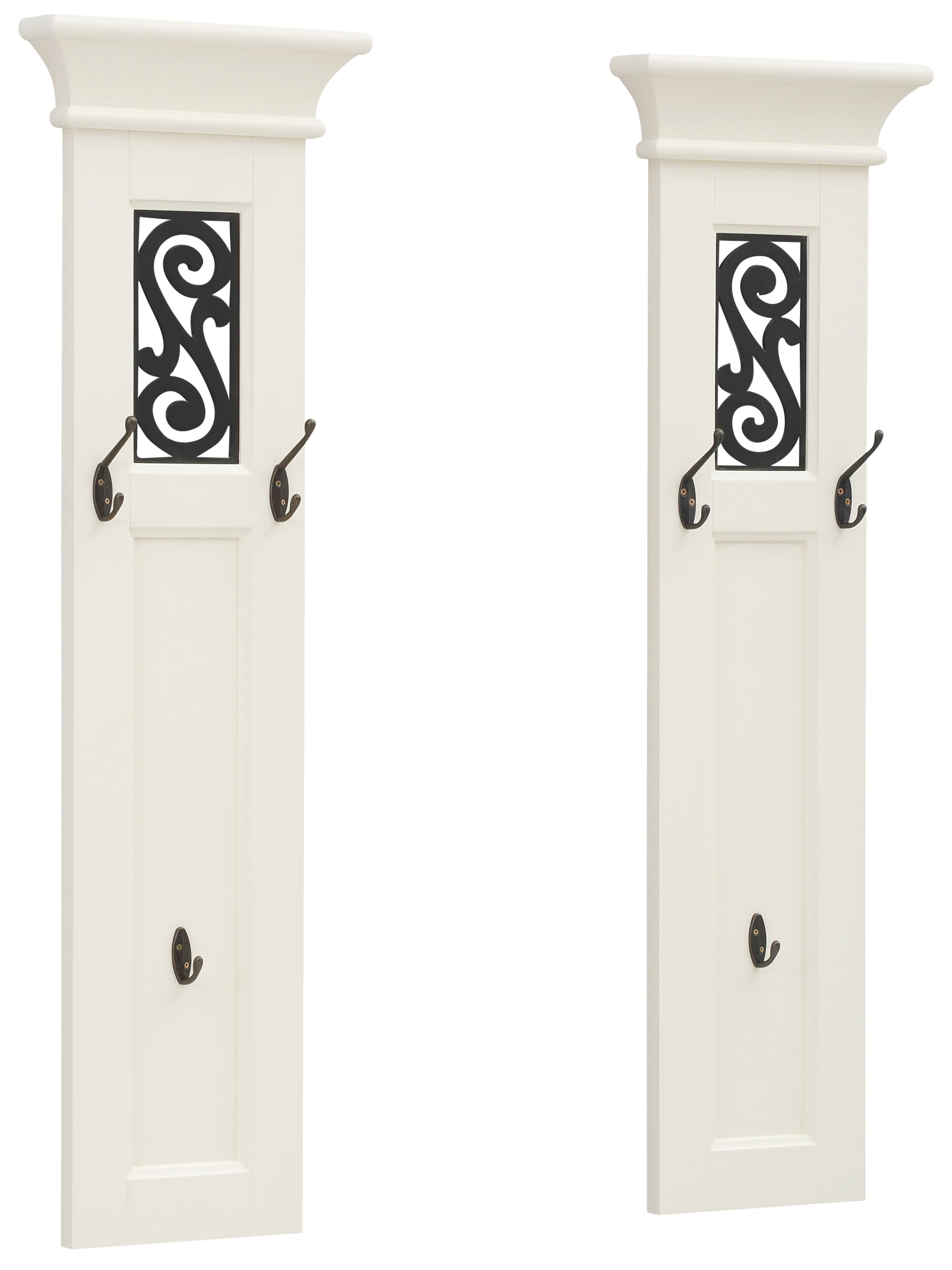 Image of Home affaire Garderobenpaneel »Arabeske«, (2 St.), mit formschönen schwarzen Ornamenten, Breite 30 cm bei Ackermann Versand Schweiz