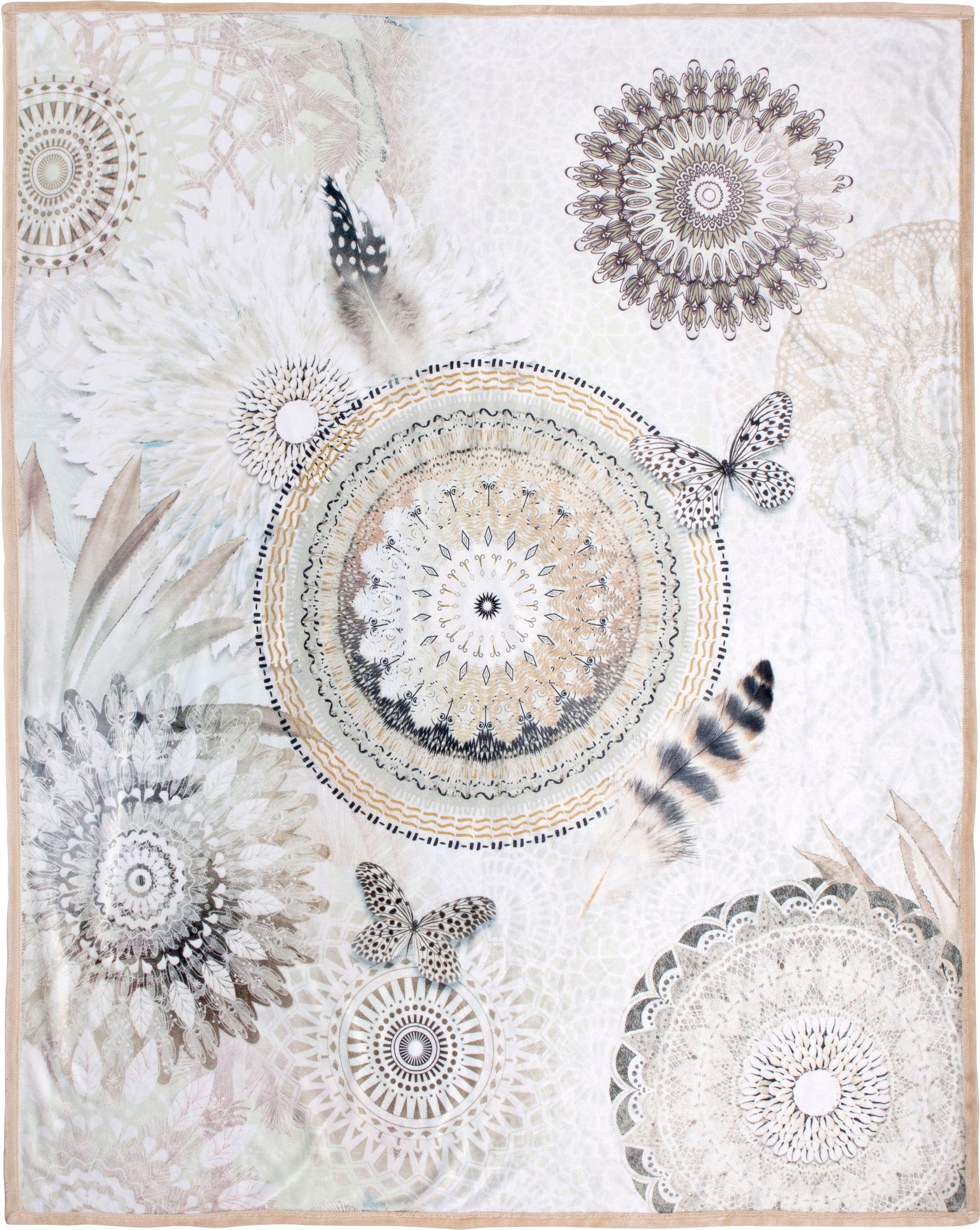 Image of hip Plaid »Kaskae«, mit Mandala, Kuscheldecke bei Ackermann Versand Schweiz