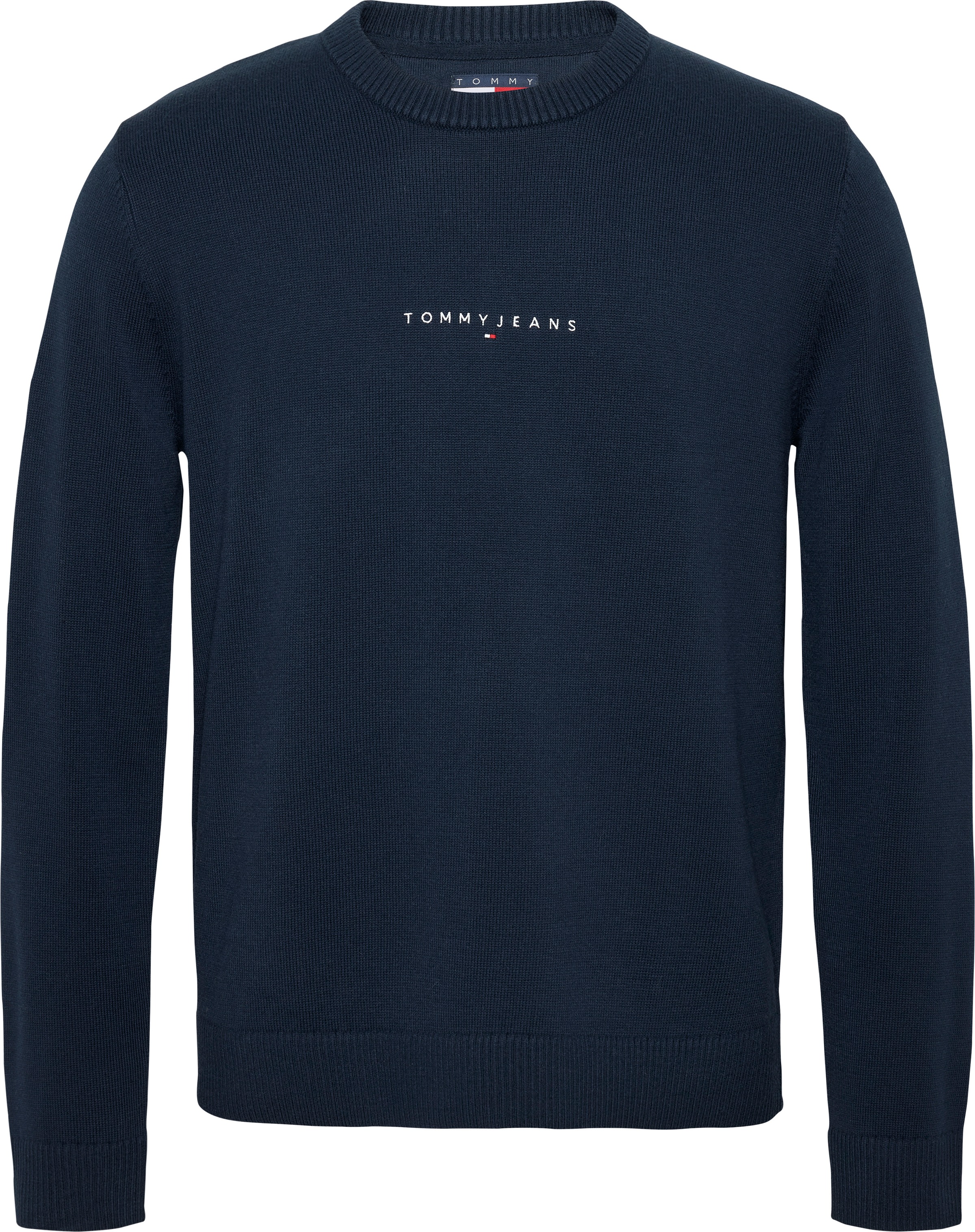 Tommy Jeans Strickpullover »TJM LINEAR SMALL CHEST SWEATER«, mit Logoschriftzug