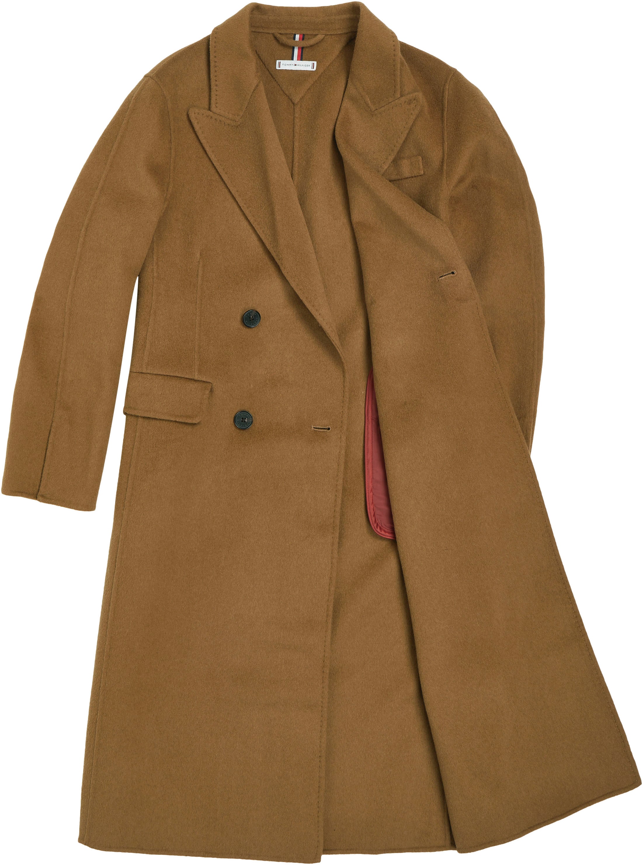 Tommy Hilfiger Wintermantel »MD DF WOOL BLEND DB COAT«, mit Tommy Hilfiger Logostickerei