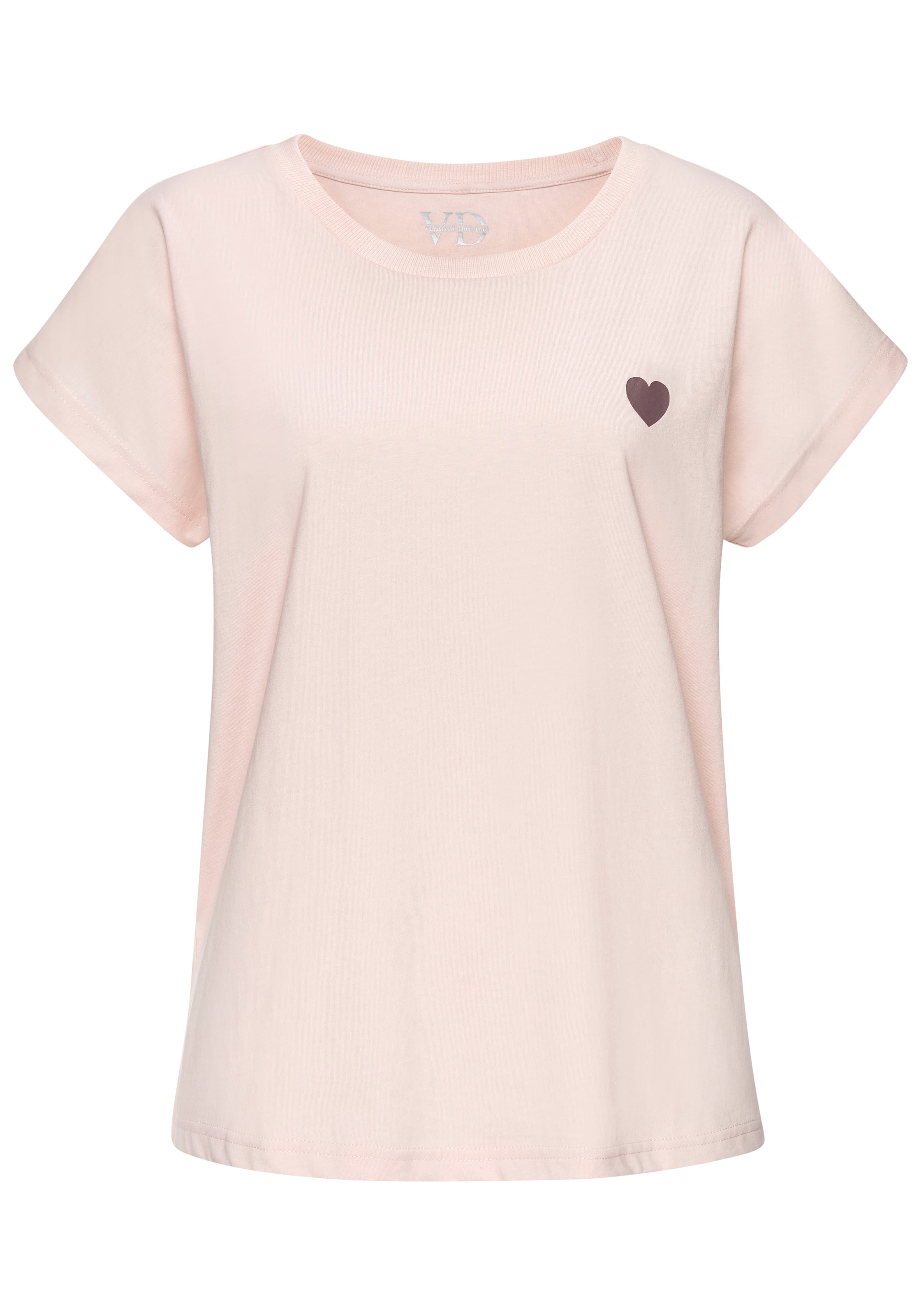 Vivance Dreams Pyjama Packung, 2er Pack, 4 tlg. mit süssem Herzmuster