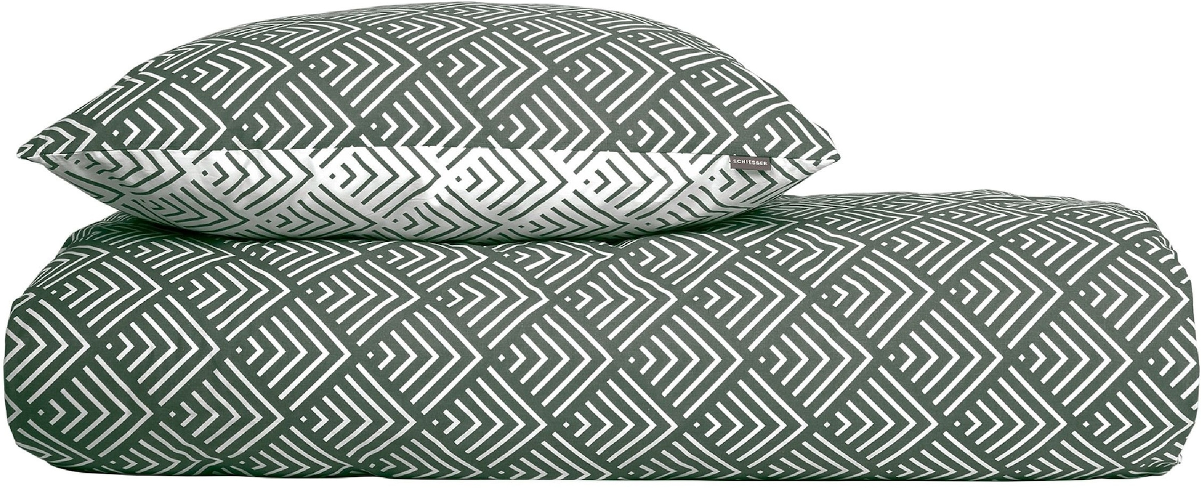 Image of Schiesser Bettwäsche "Mabel aus weicher Baumwolle mit abstraktem Muster" 2 Stk. OEKO-TEX MADE IN GREEN