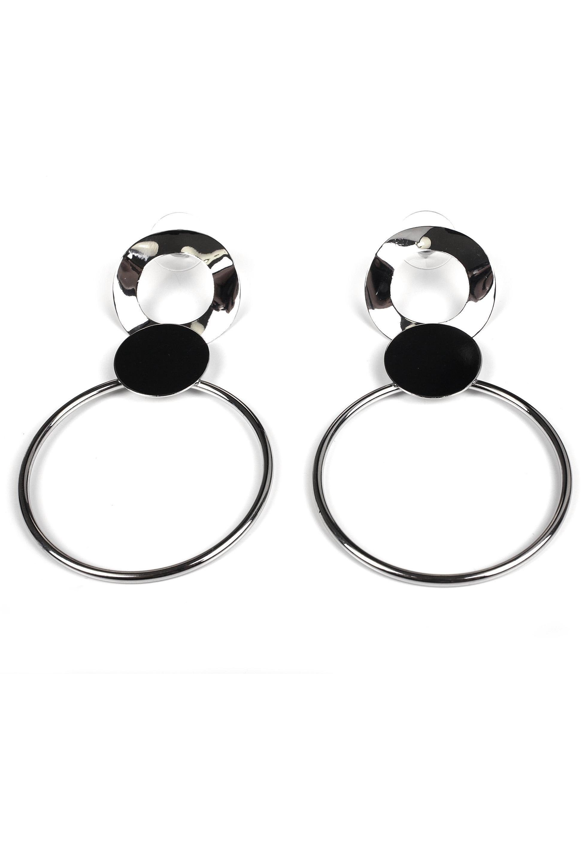 Paar Ohrstecker »modernes Design, rund«