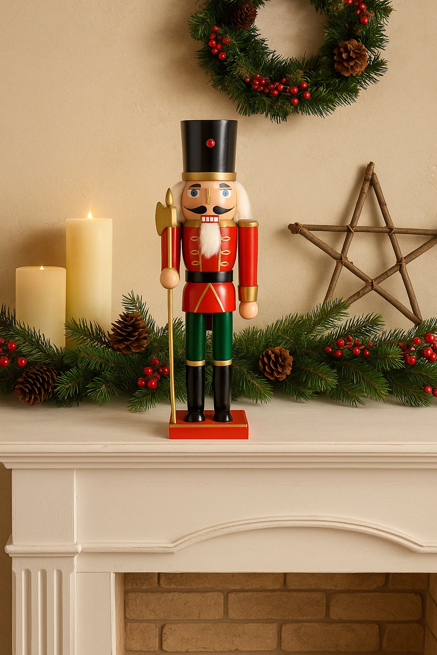 I.GE.A. Figurine de décoration »Nussknacker« Figurine déco statue déco bonhomme déco de Noël