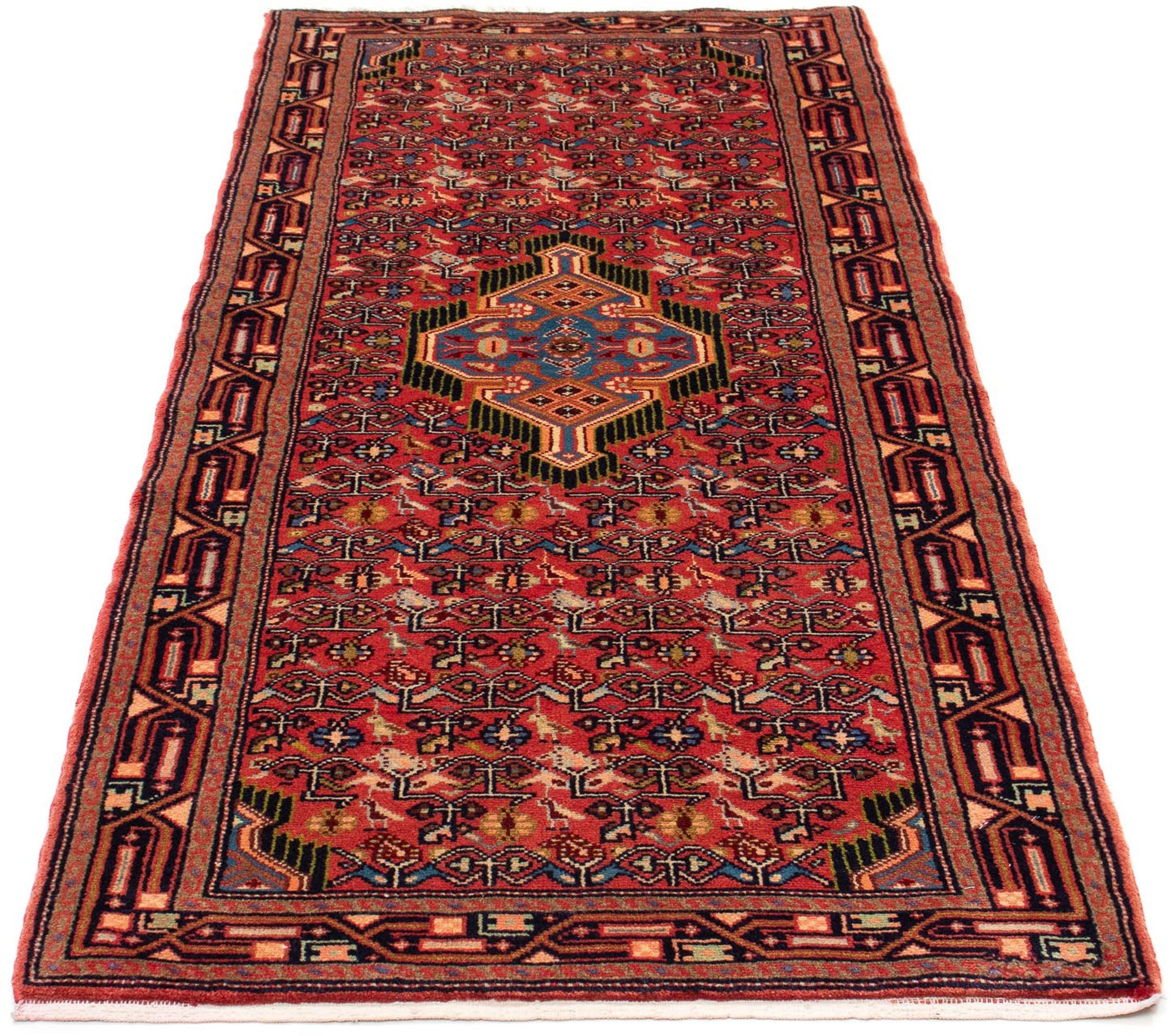 Image of morgenland Orientteppich »Perser - Nomadic - 195 x 80 cm - hellrot«, rechteckig, 10 mm Höhe, Wohnzimmer, Handgeknüpft, Einzelstück mit Zertifikat bei Ackermann Versand Schweiz