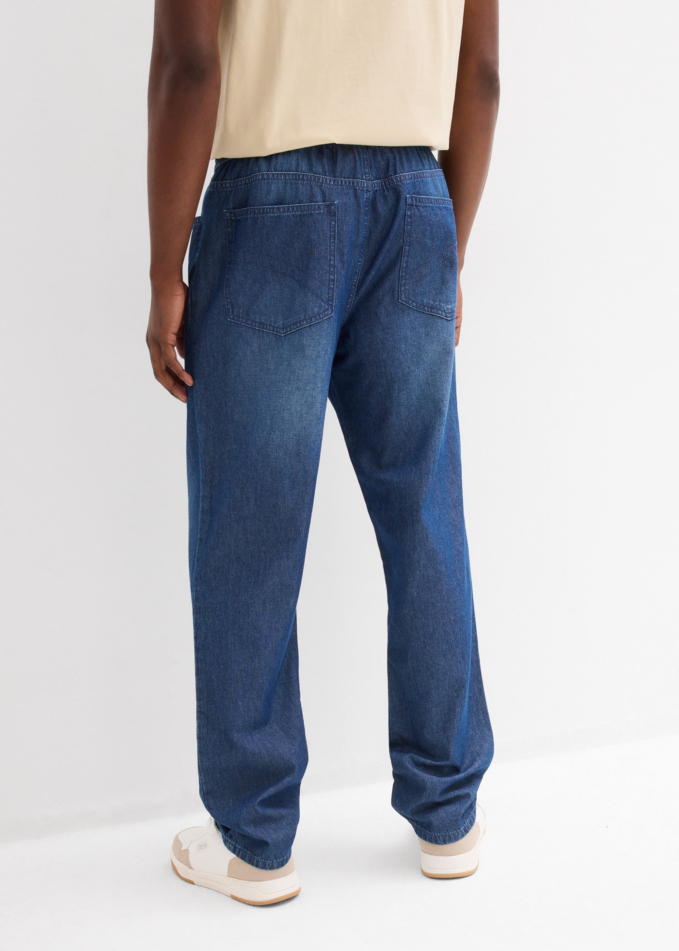 bonprix Schlupfjeans Packung, 2 klassischer Schnitt, aus reiner Baumwolle, mit Washed-Effekt