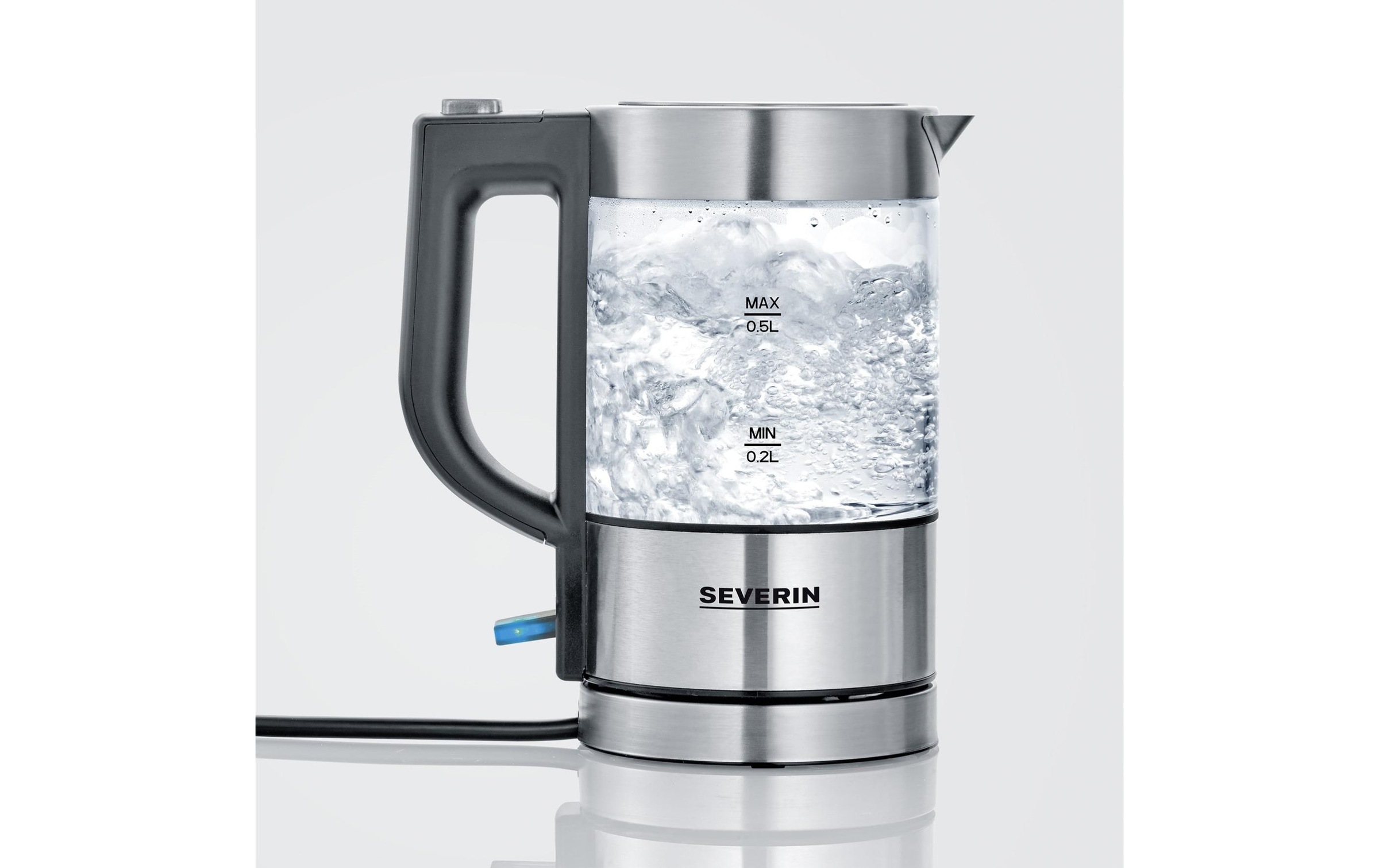 Severin Wasserkocher »WK 3472 0.5 l, Grau/Silber«, 0,5 l, 1100 W