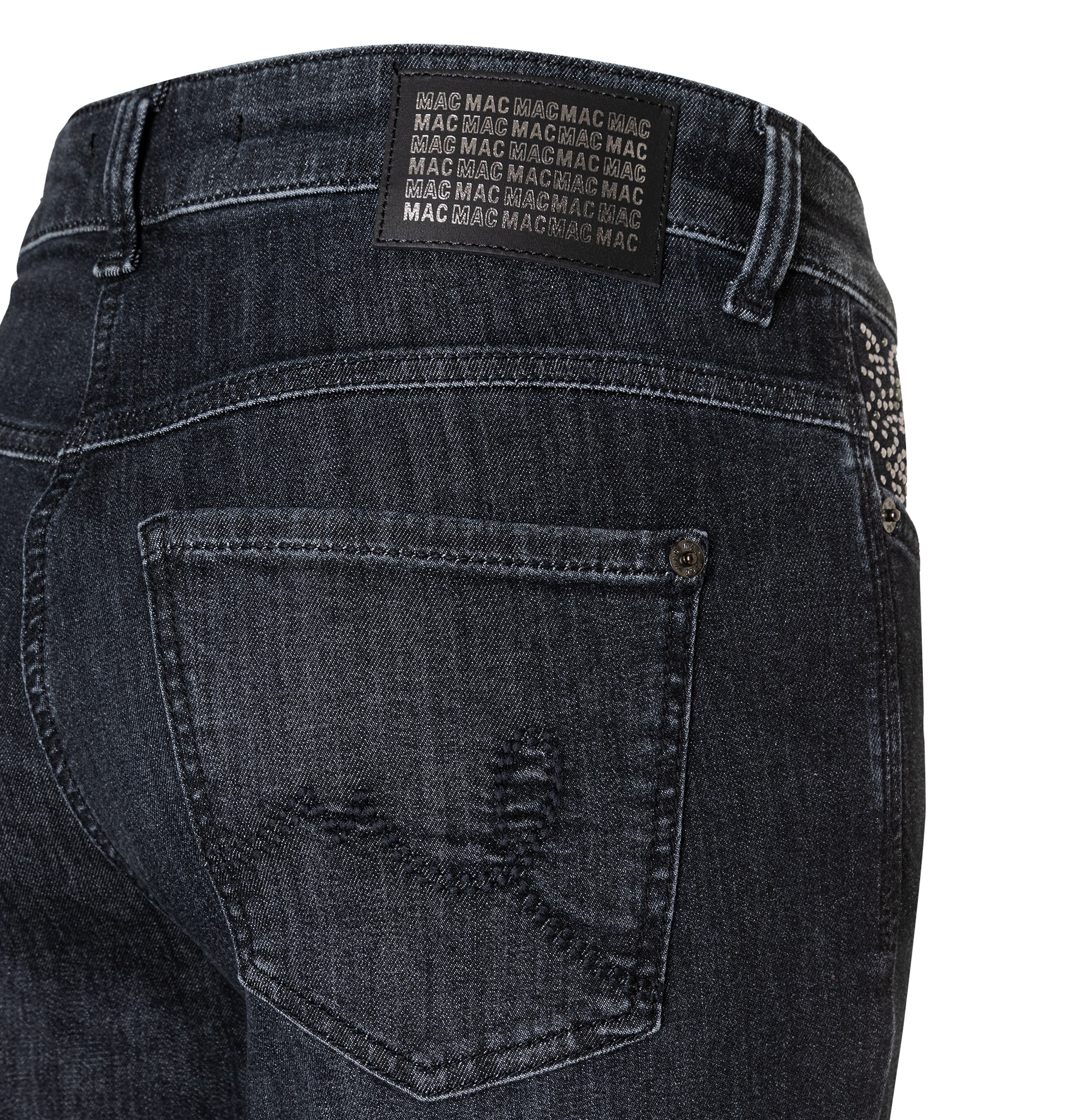 MAC Bootcut-Jeans Verzierung an den Vordertaschen