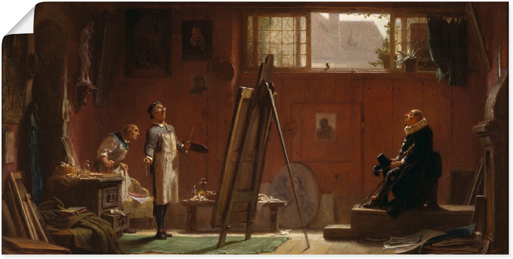 Image of Artland Wandbild »Der Portraitmaler. Um 1858«, Berufe, (1 St.), in vielen Grössen & Produktarten -Leinwandbild, Poster, Wandaufkleber / Wandtattoo auch für Badezimmer geeignet bei Ackermann Versand Schweiz