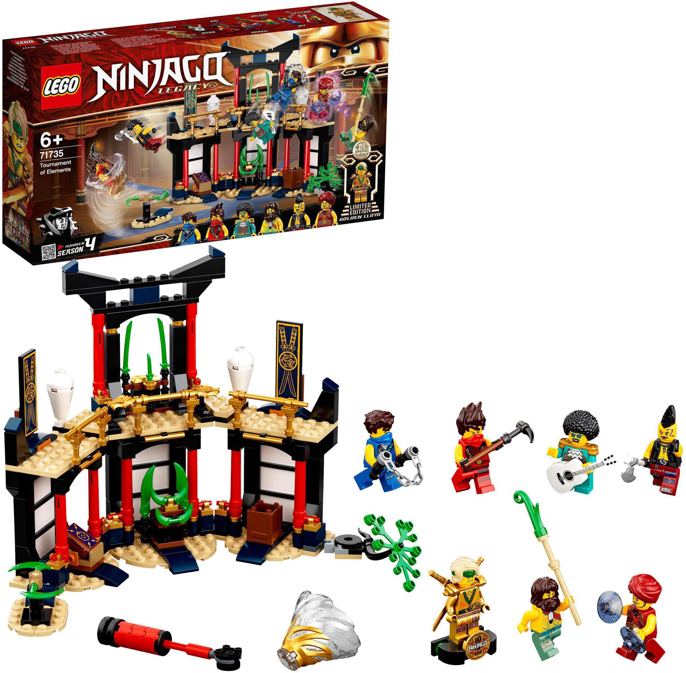 Image of LEGO® Konstruktionsspielsteine »Turnier der Elemente (71735), LEGO® NINJAGO®«, (283 St.), Made in Europe bei Ackermann Versand Schweiz