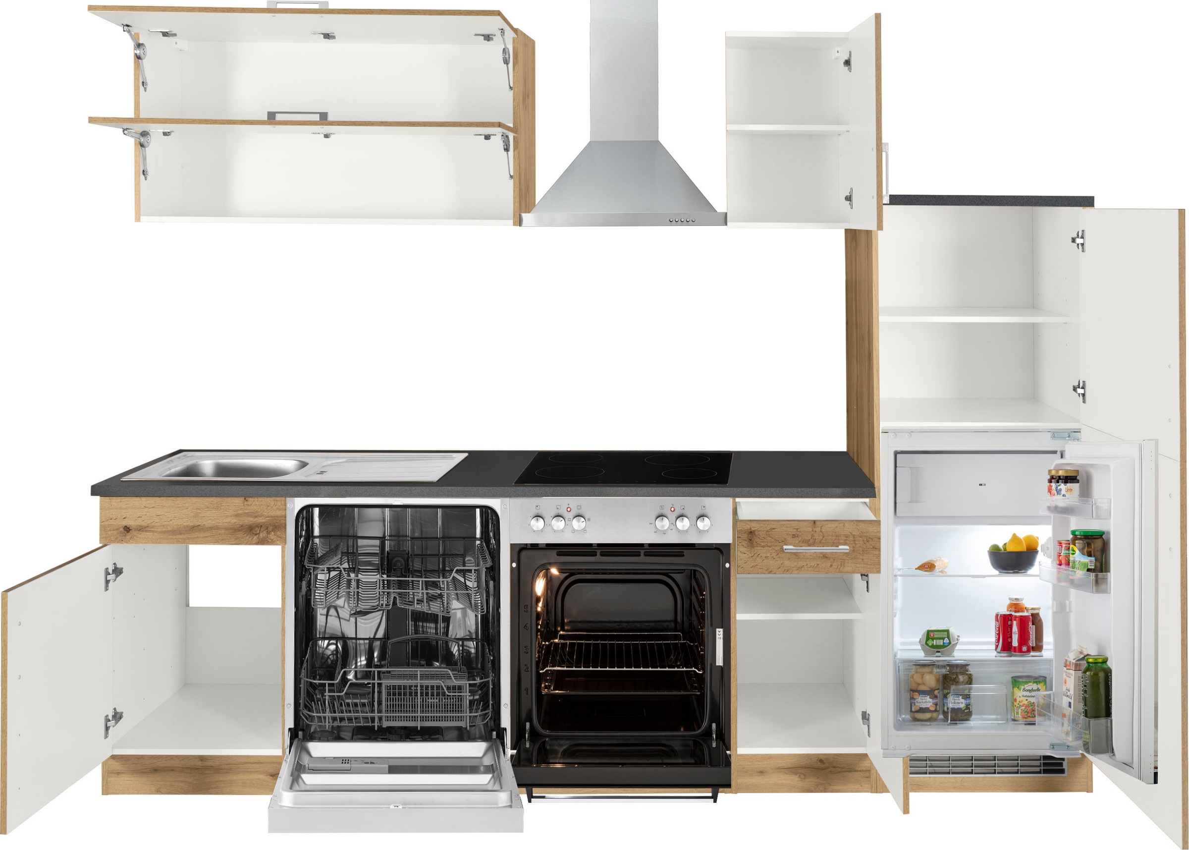 KOCHSTATION Kitchenette »KS-Colmar« sans appareils électriques, largeur 270 cm