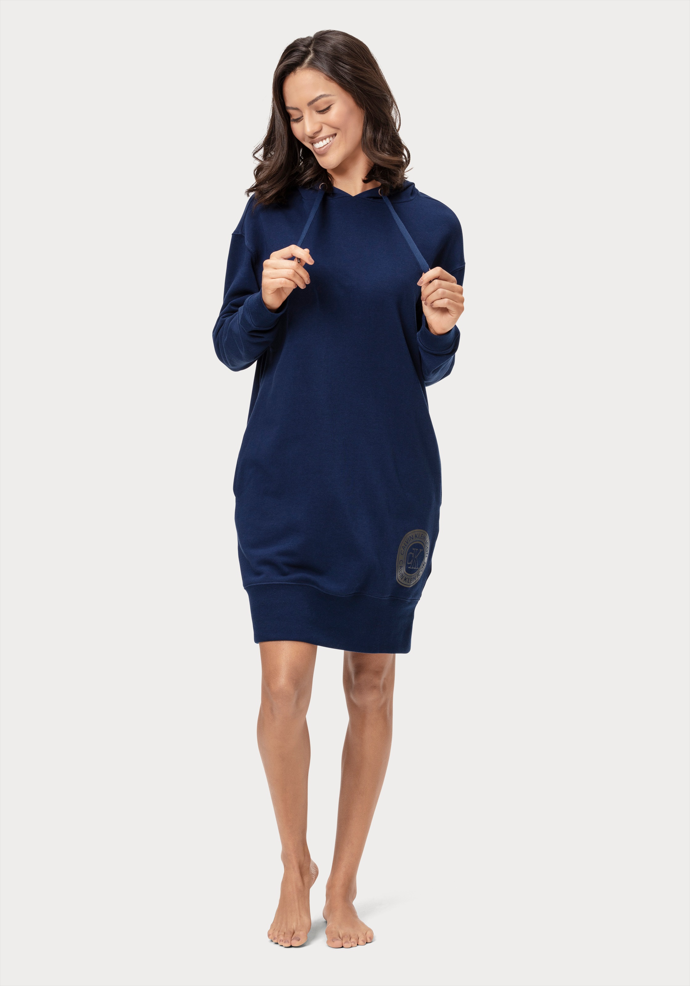 Image of Calvin Klein Sleepshirt, mit Kapuze und Logodruck bei Ackermann Versand Schweiz